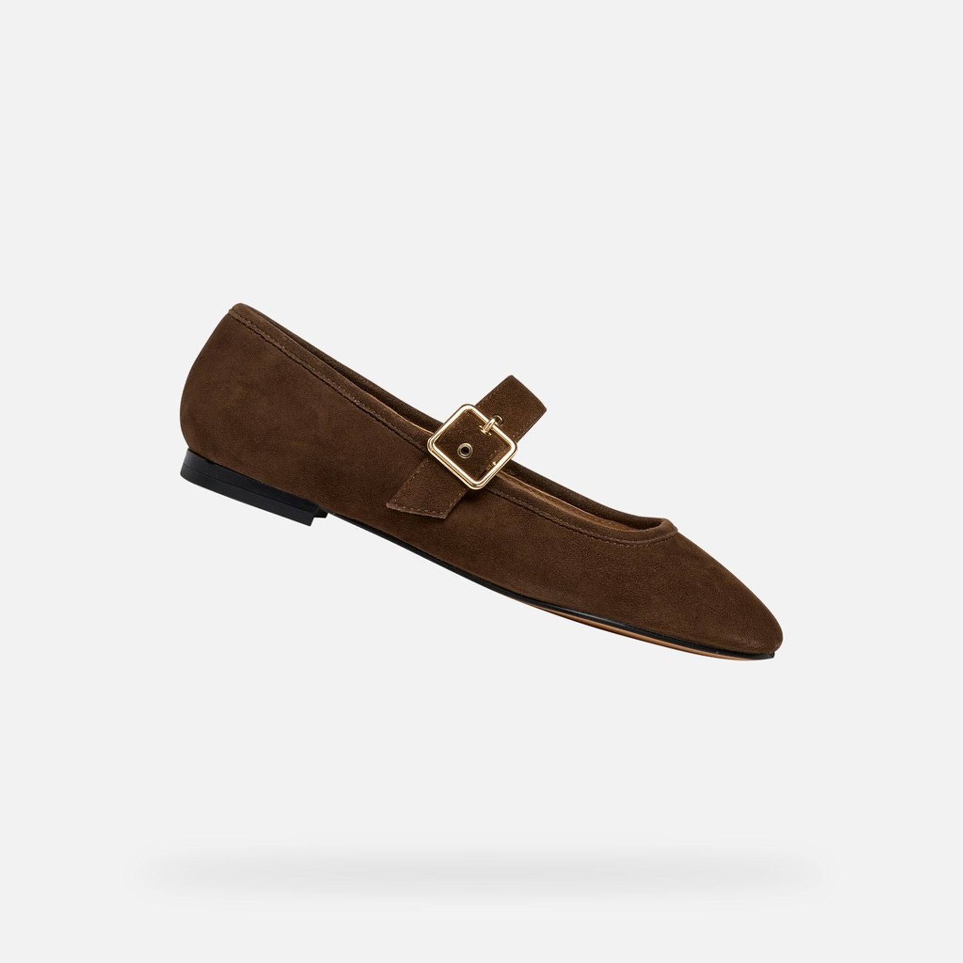 Tmavě hnědé dámské baleríny Geox Azlea - 001