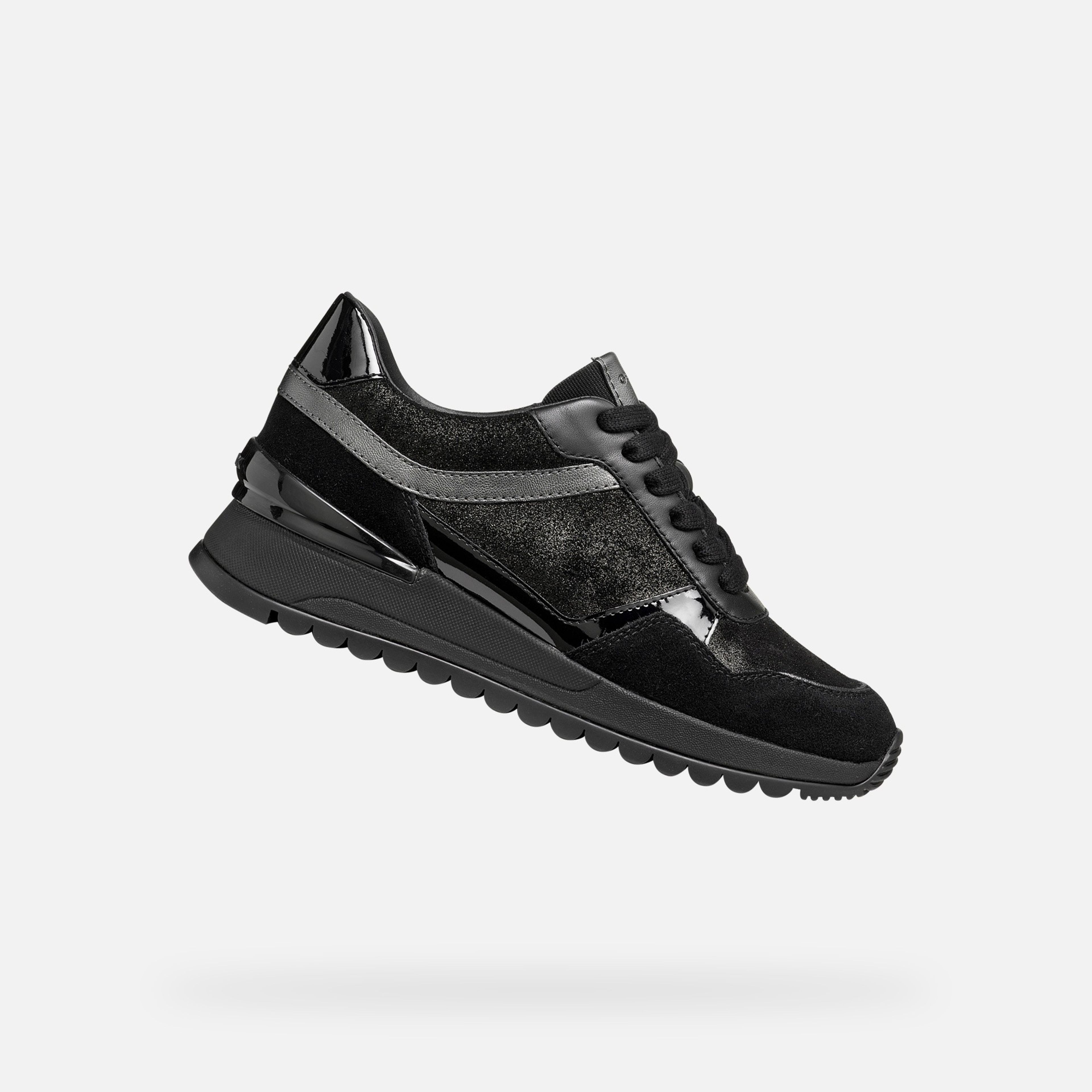 Czarne damskie tenisówki Geox Desya - 001