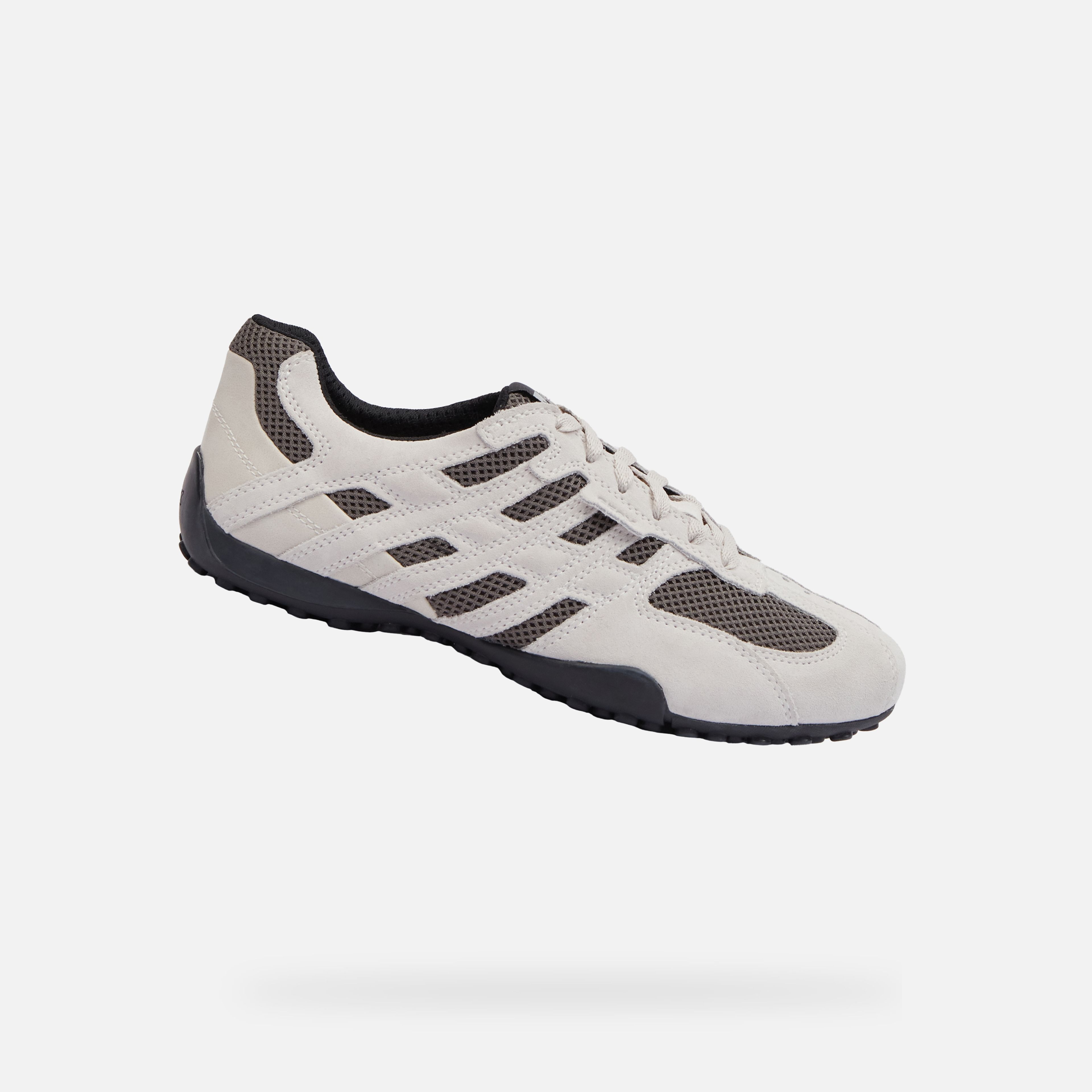 Krémové pánske tenisky Geox Snake Original
