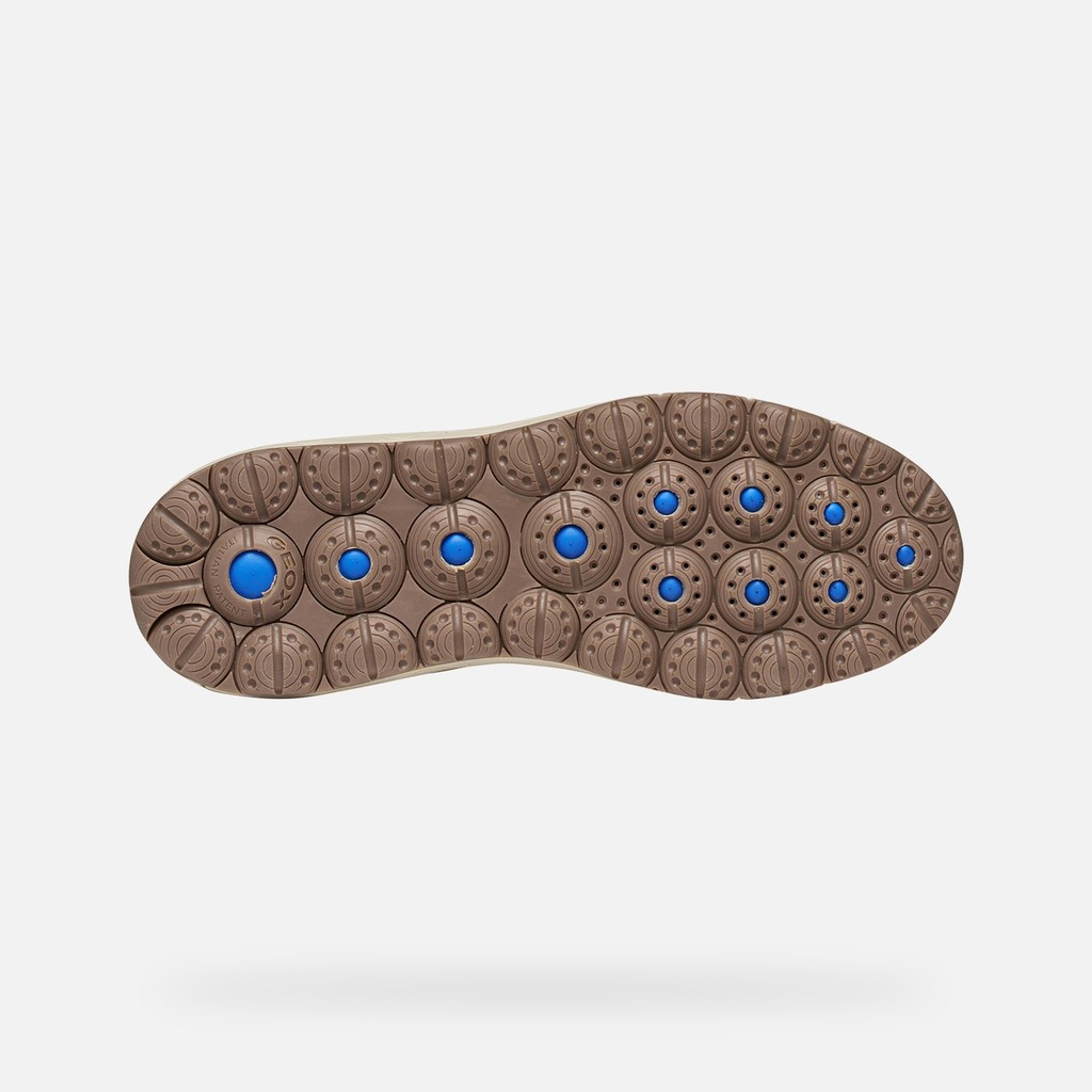 Brązowe męskie sneakersy Geox Spherica 4X4 B ABX - 007