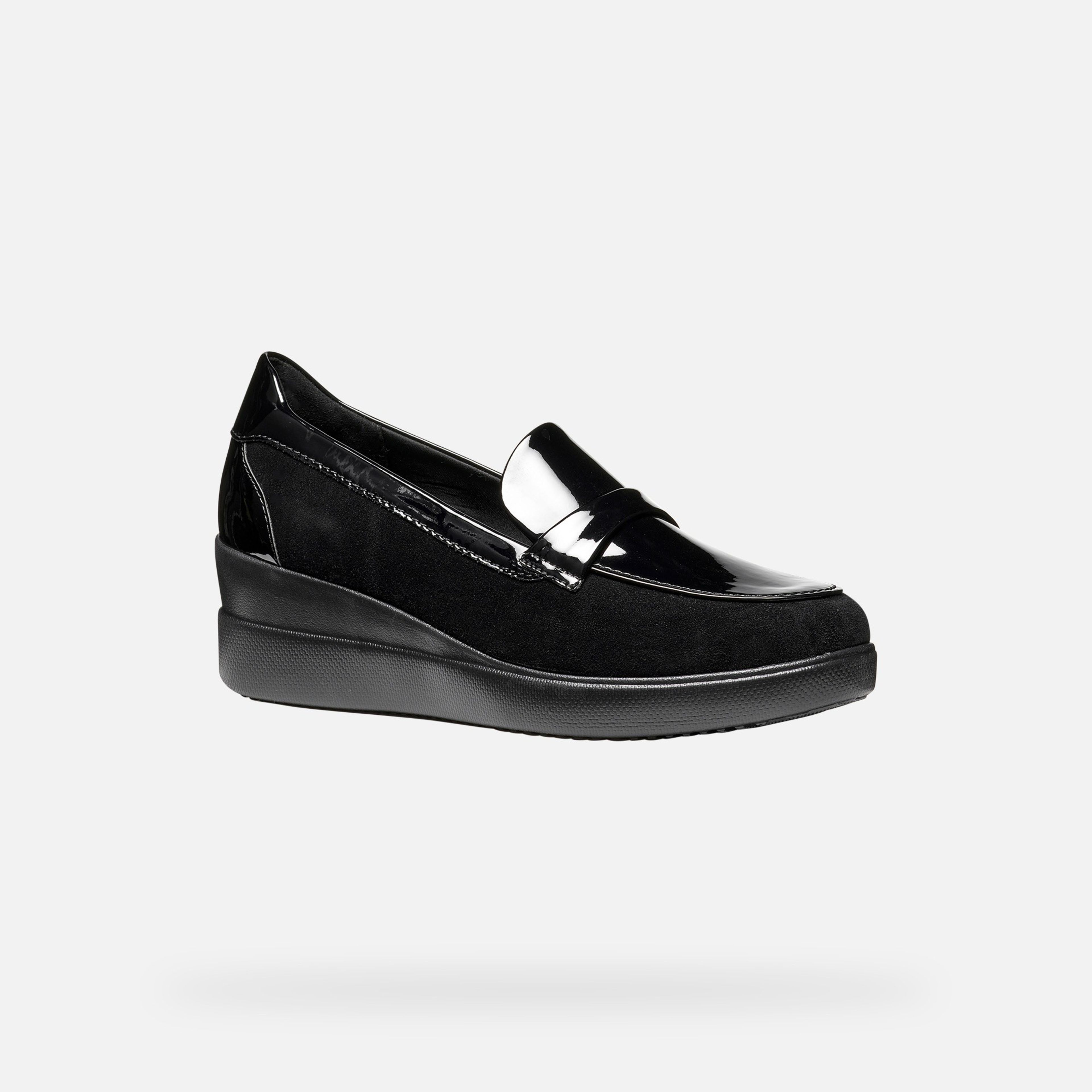 Černé dámské mokasíny Geox Stardust - 004