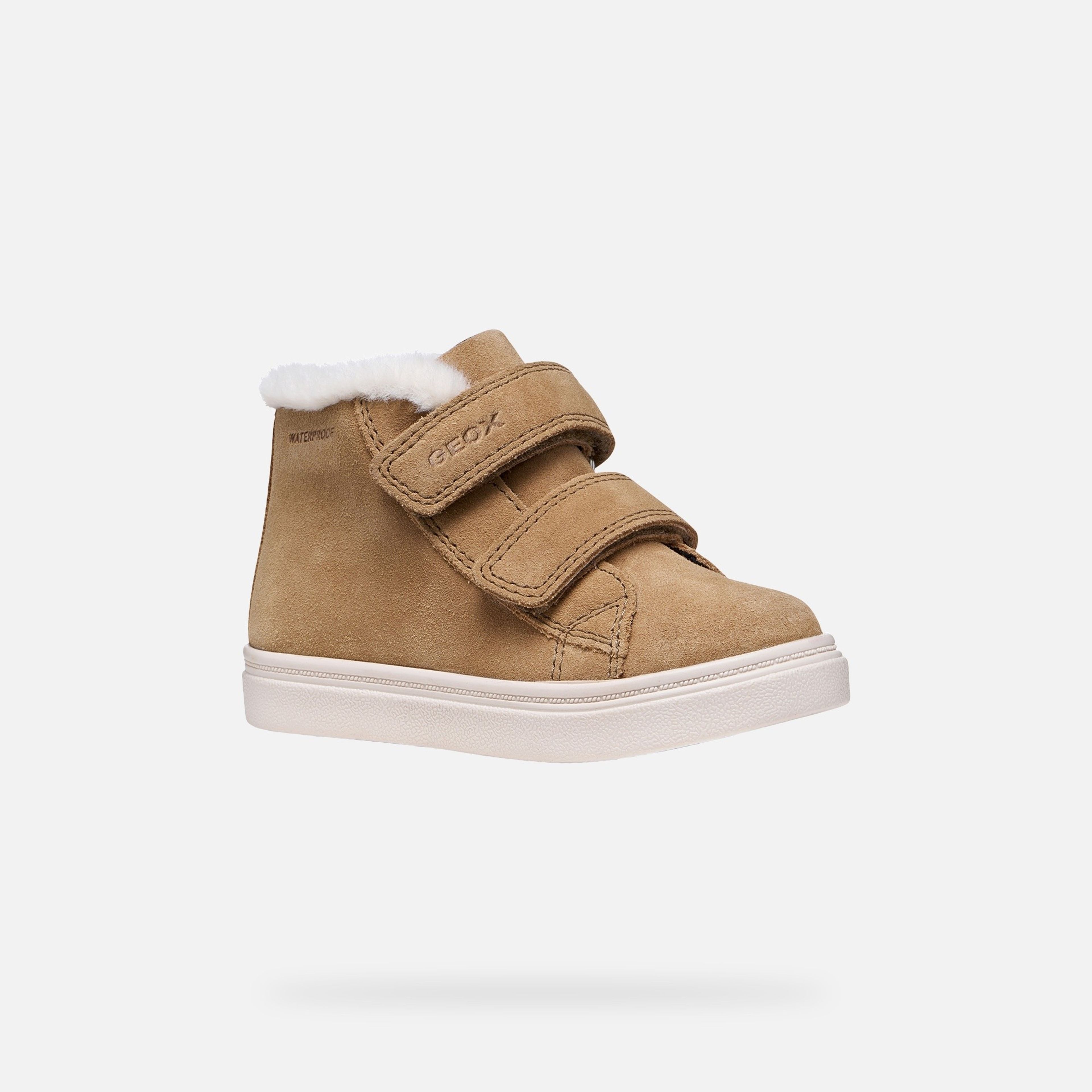 Sneakers maro închis pentru fete Geox Nashik WPF - 003