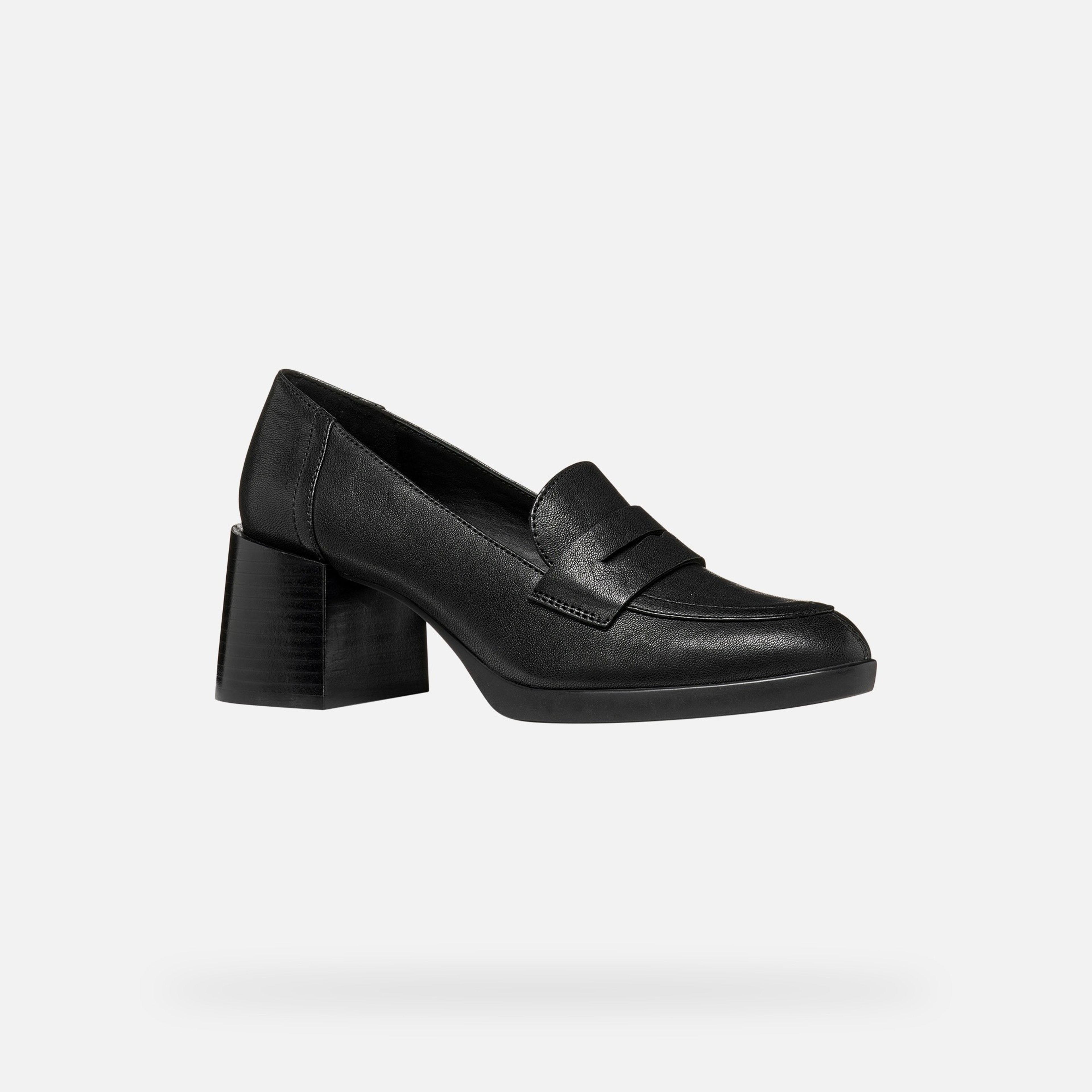 Černá dámská obuv na podpatku Geox Walk Pleasure 55T - 003