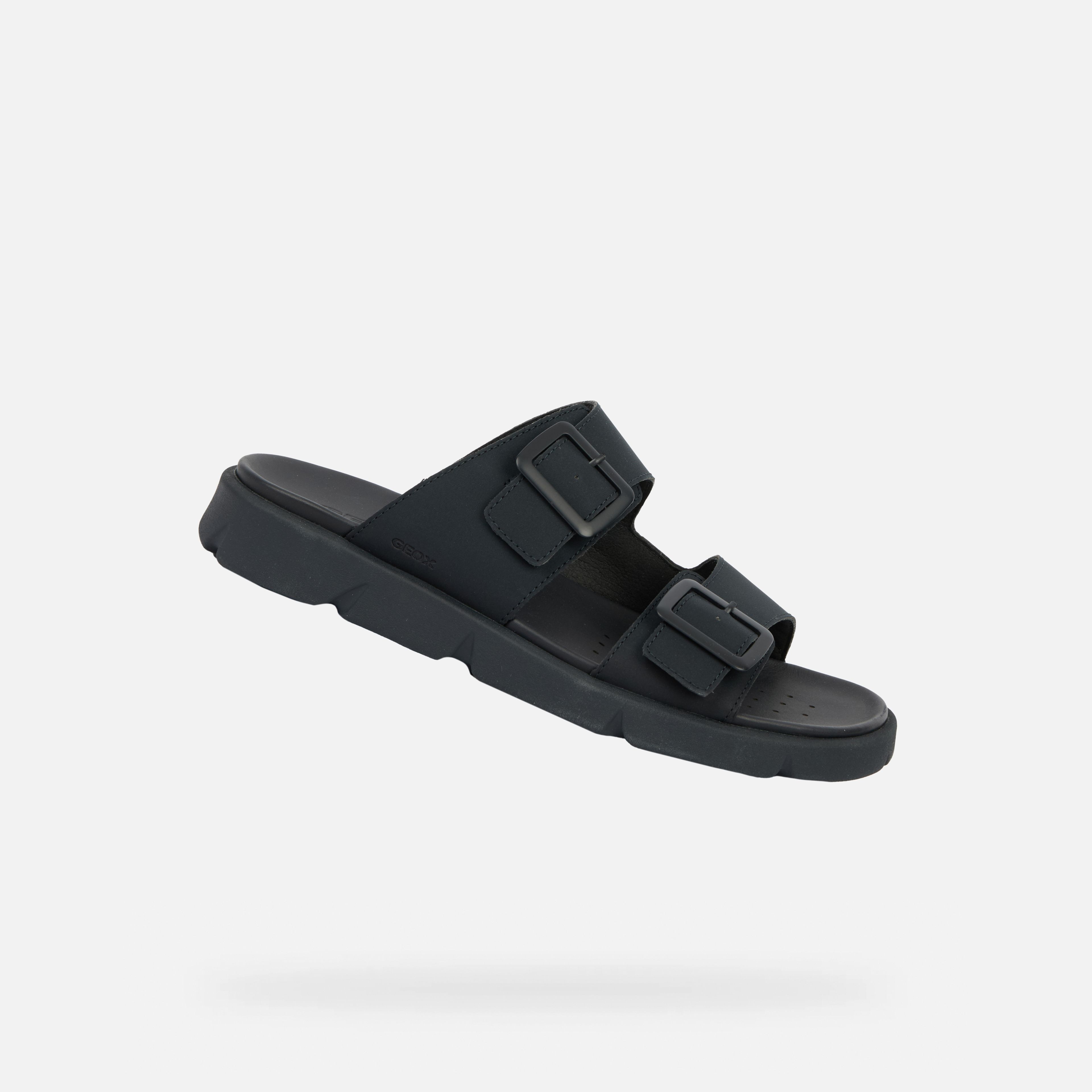 Čierne pánske sandále Geox Xand 2S
