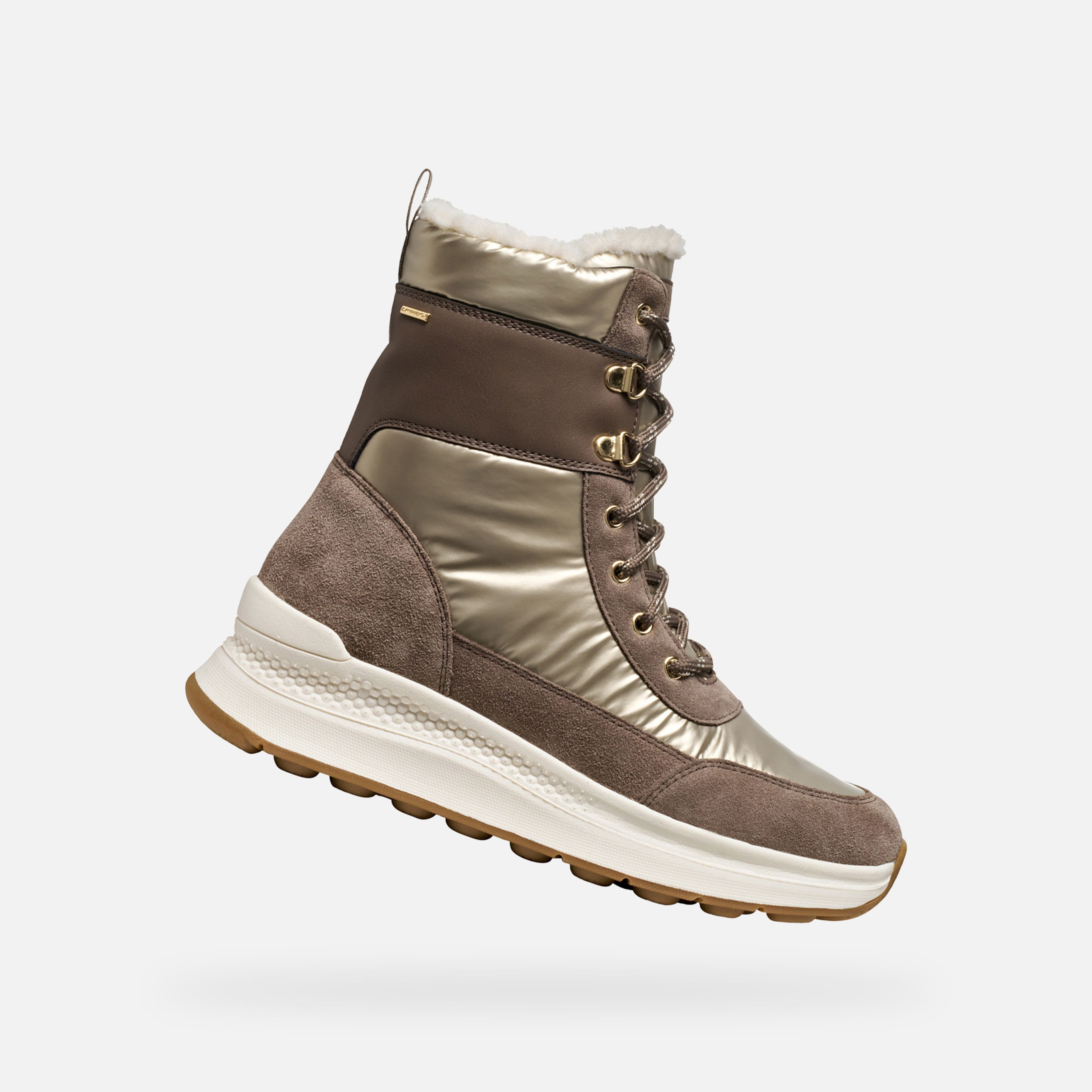 Hnědá dámská kotníková obuv Geox Spherica Actif X2