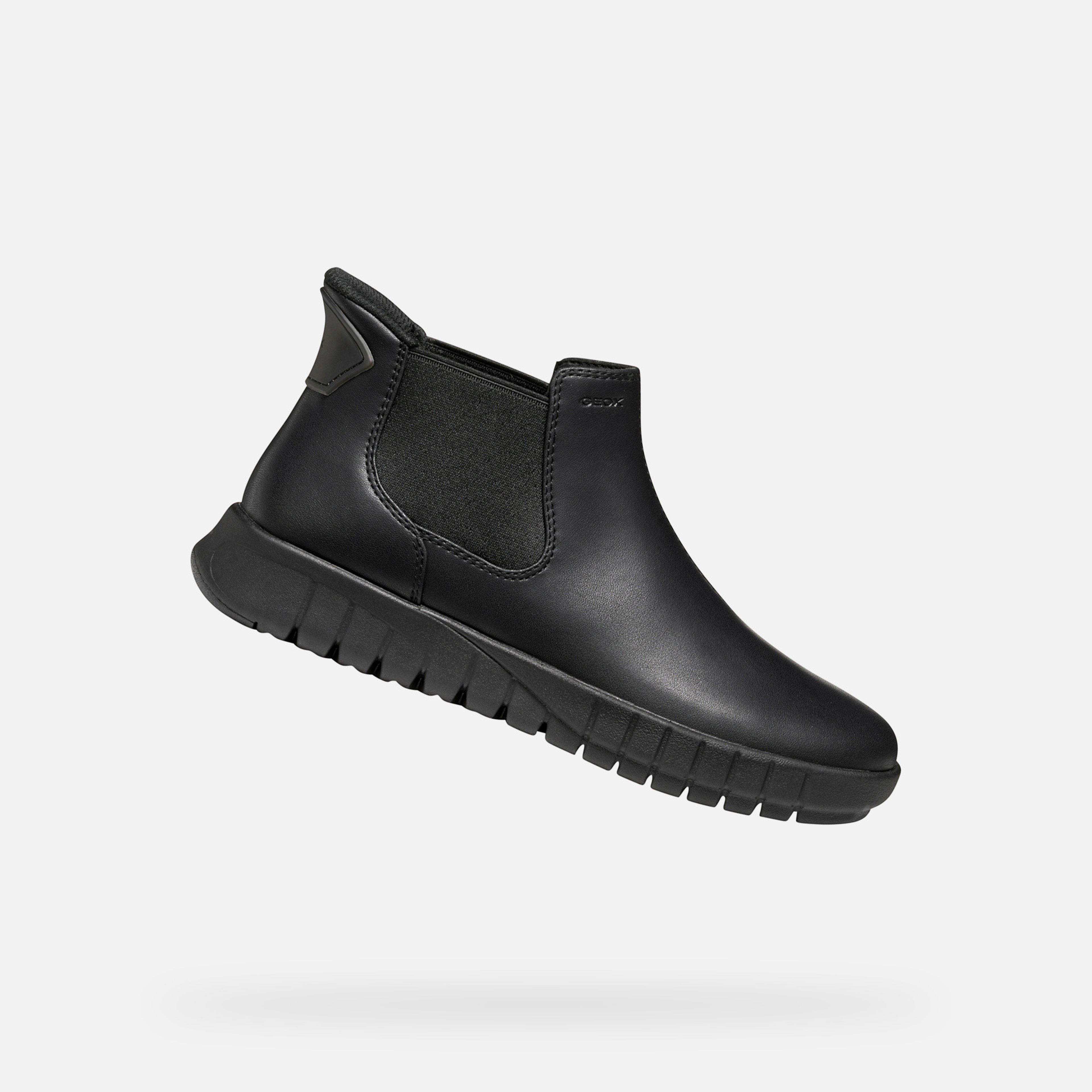 Czarne damskie buty za kostkę Geox Flextride Plus
