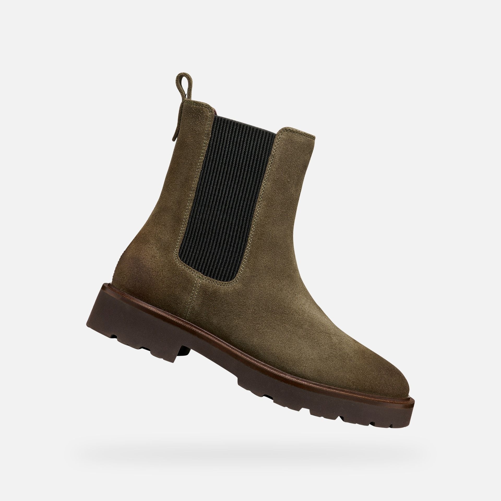 Khaki obuwie za kostkę damskie Geox Norize - 001