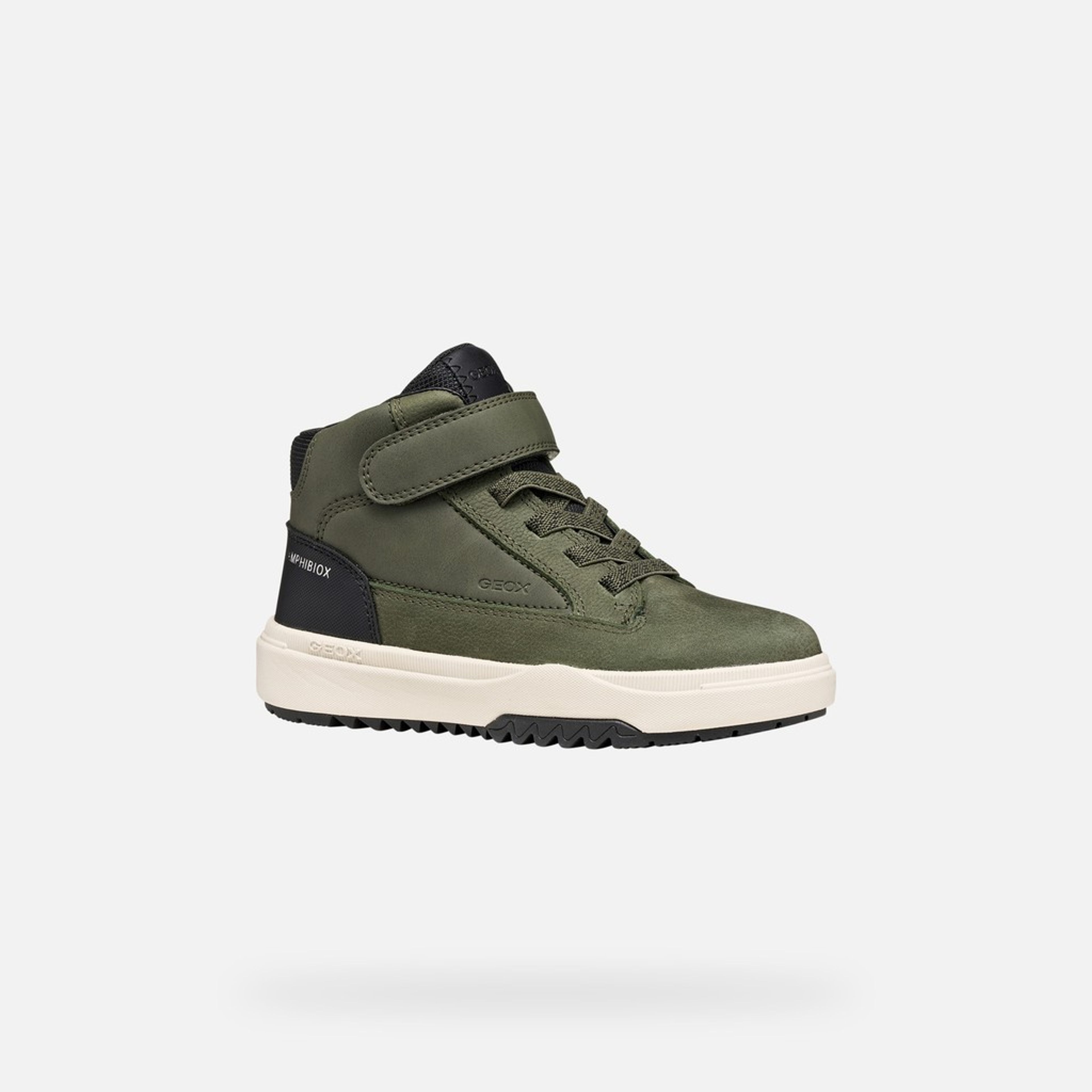 Khaki chlapčenská členková obuv Geox Bunshee B ABX - 003