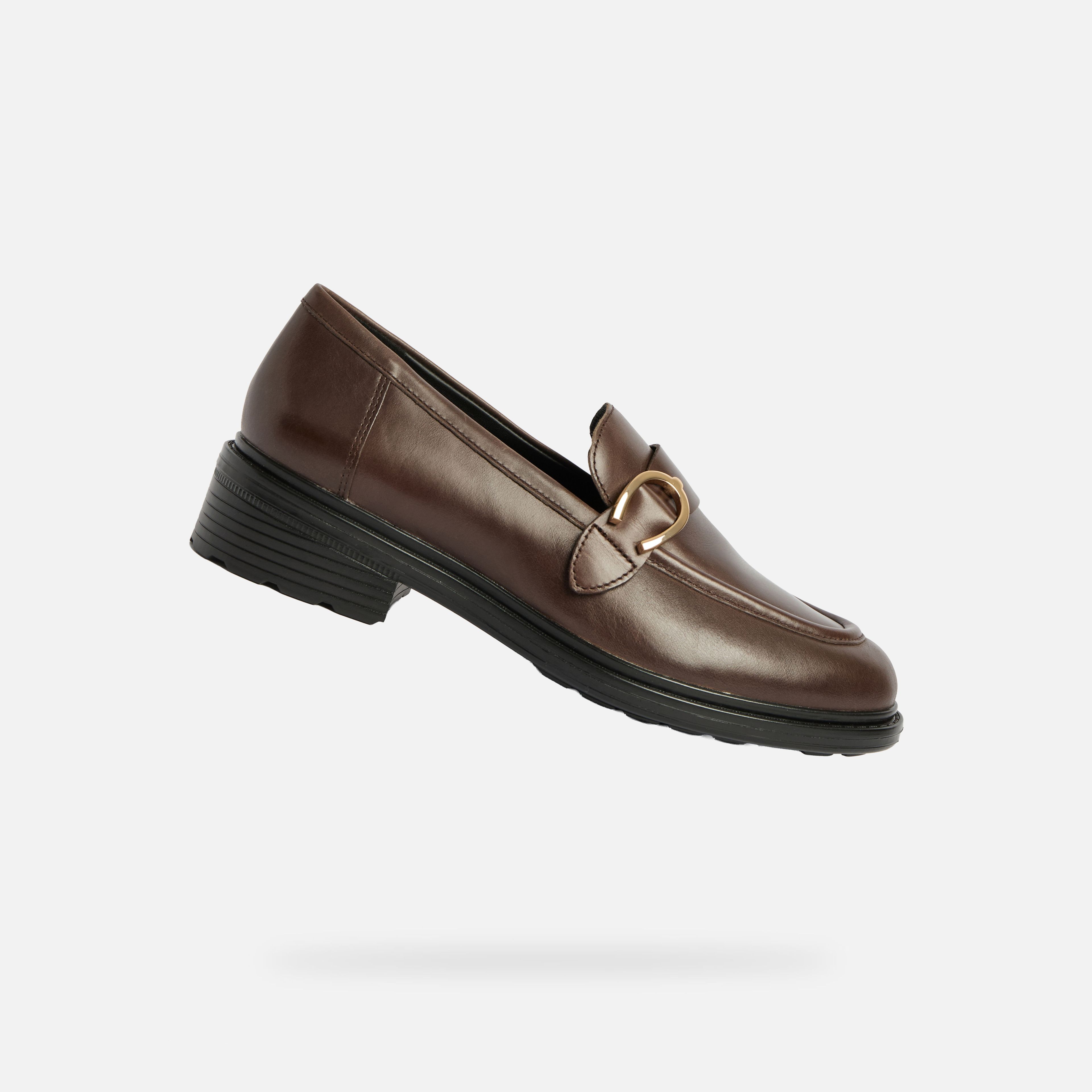 Hnědé dámské mokasíny Geox Walk Pleasure