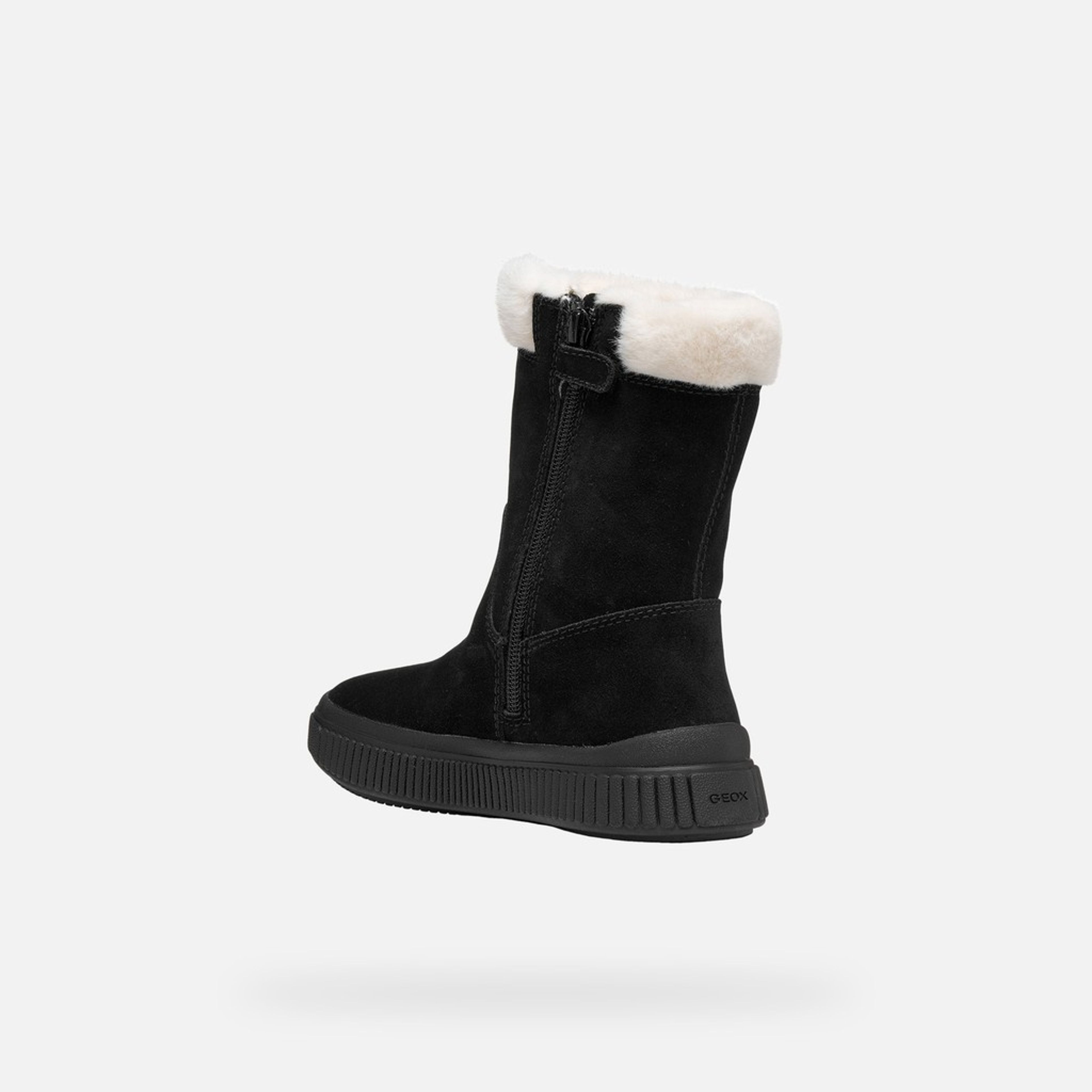 Czarne buty zimowe dla dziewczynek Geox Laquinny WPF - 004