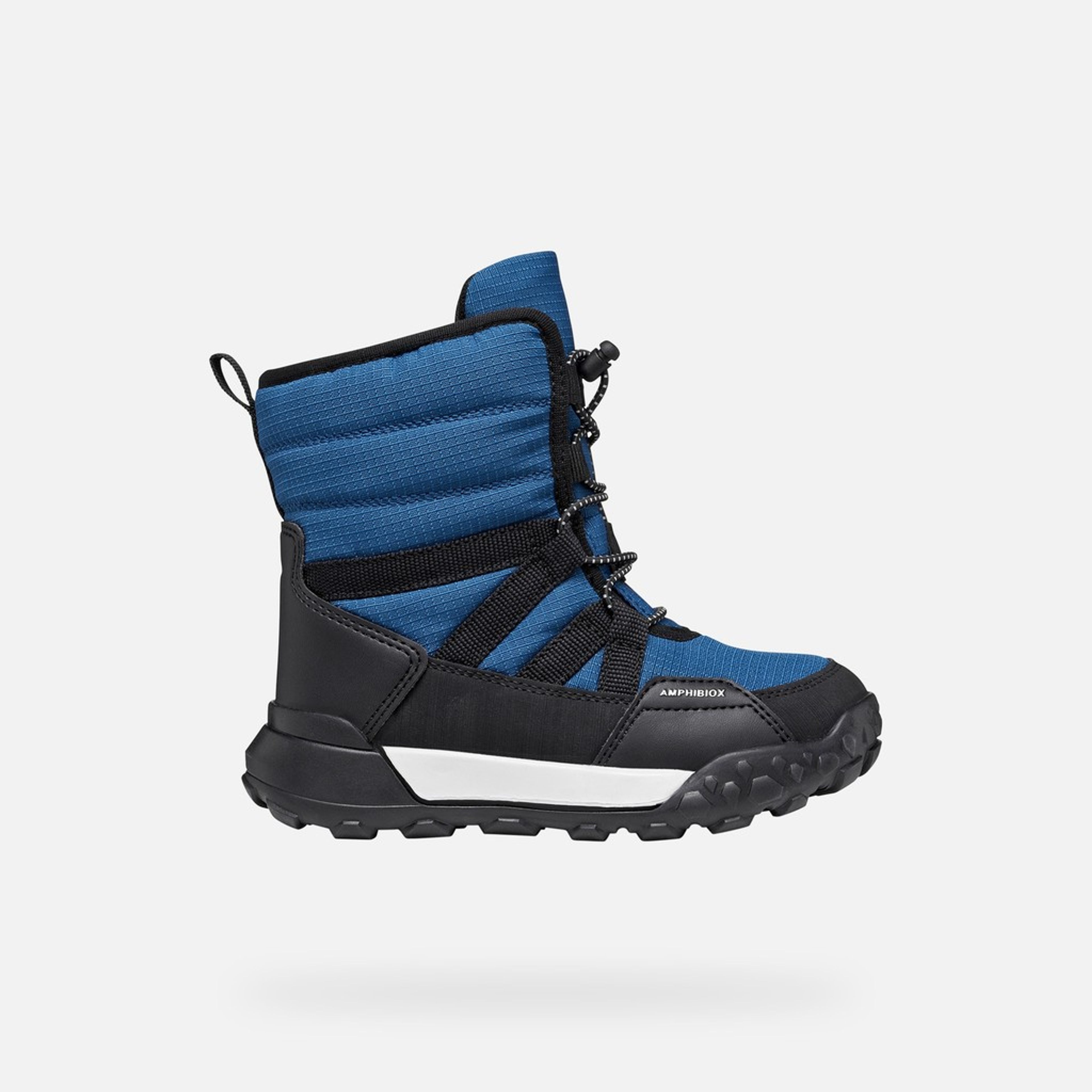 Modrá zateplená chlapecká zimní obuv Geox Trekkyup - 002