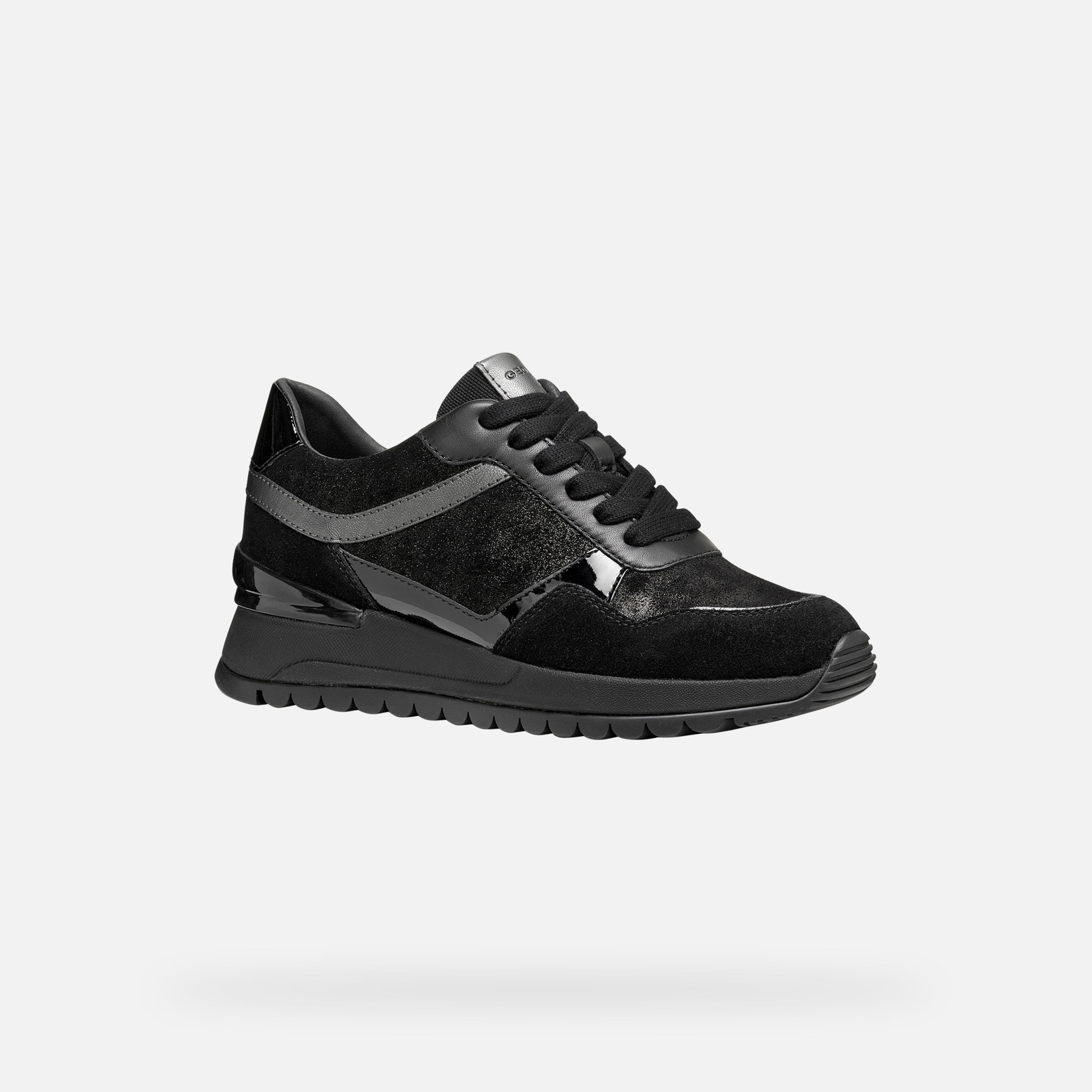 Czarne damskie tenisówki Geox Desya - 003
