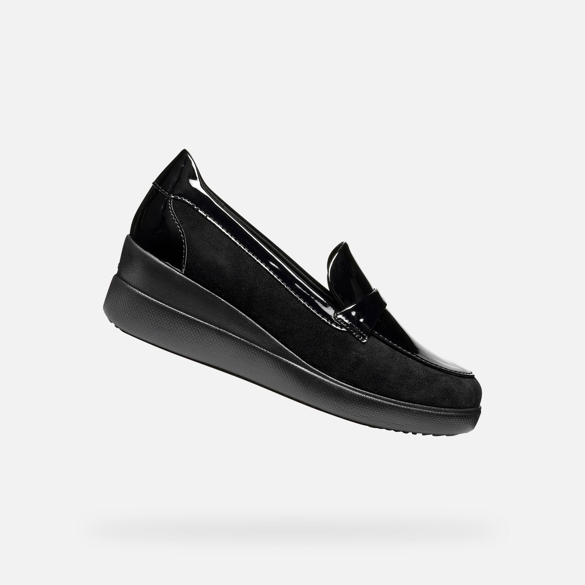 Černé dámské mokasíny Geox Stardust - 001