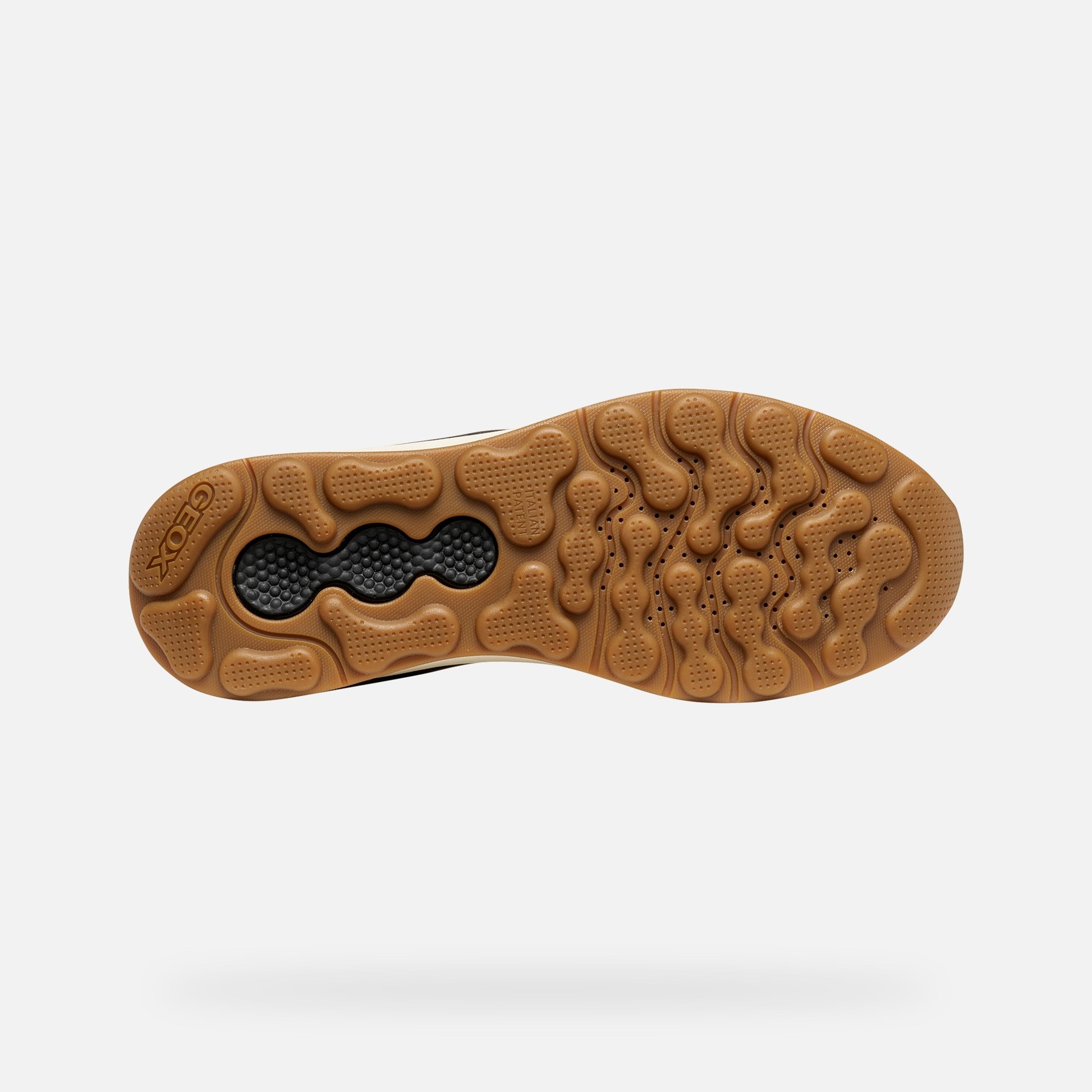 Ciemnobrązowe męskie buty za kostkę Geox Spherica Actif X2 - 007