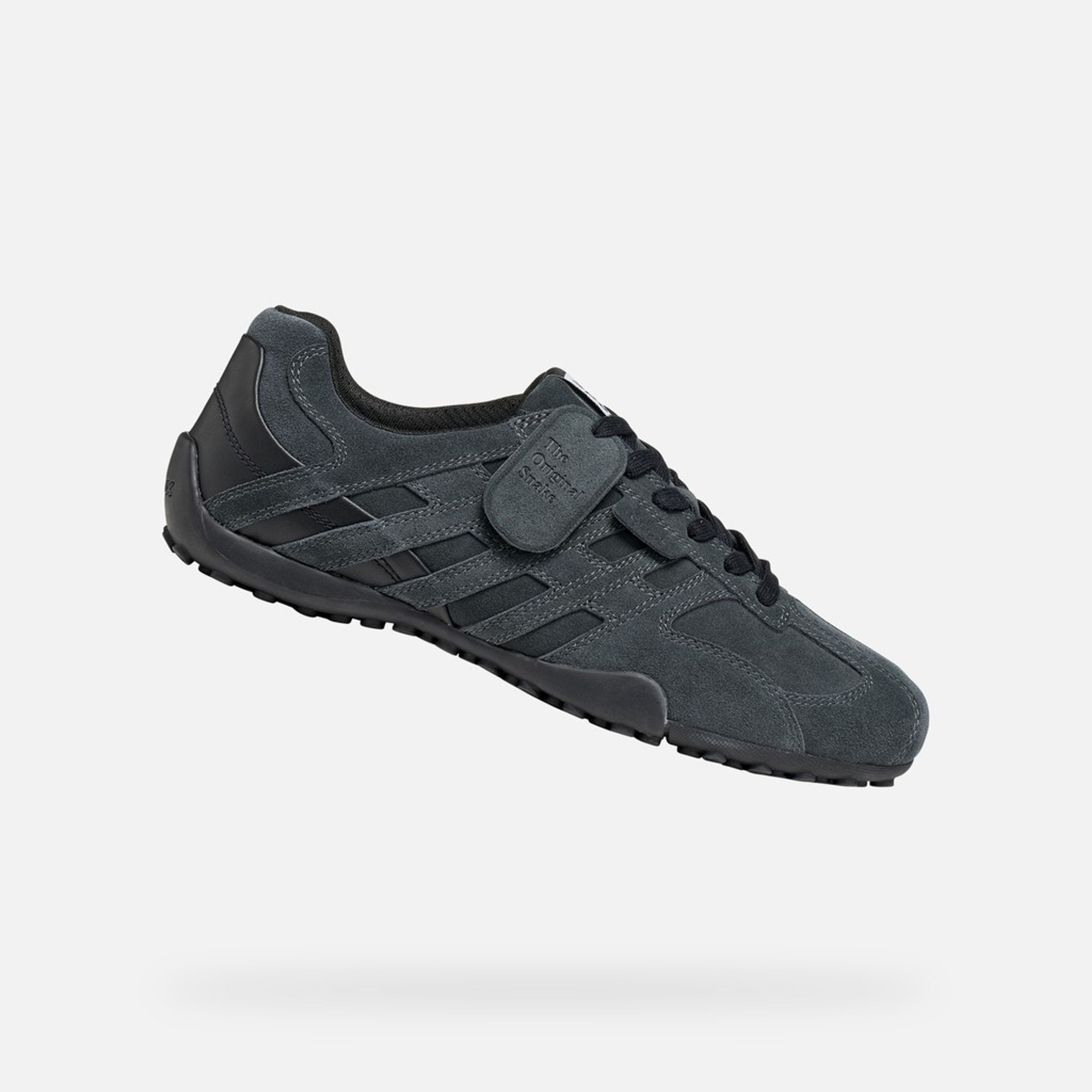 Sneakers gri pentru bărbați Geox Snake - 001