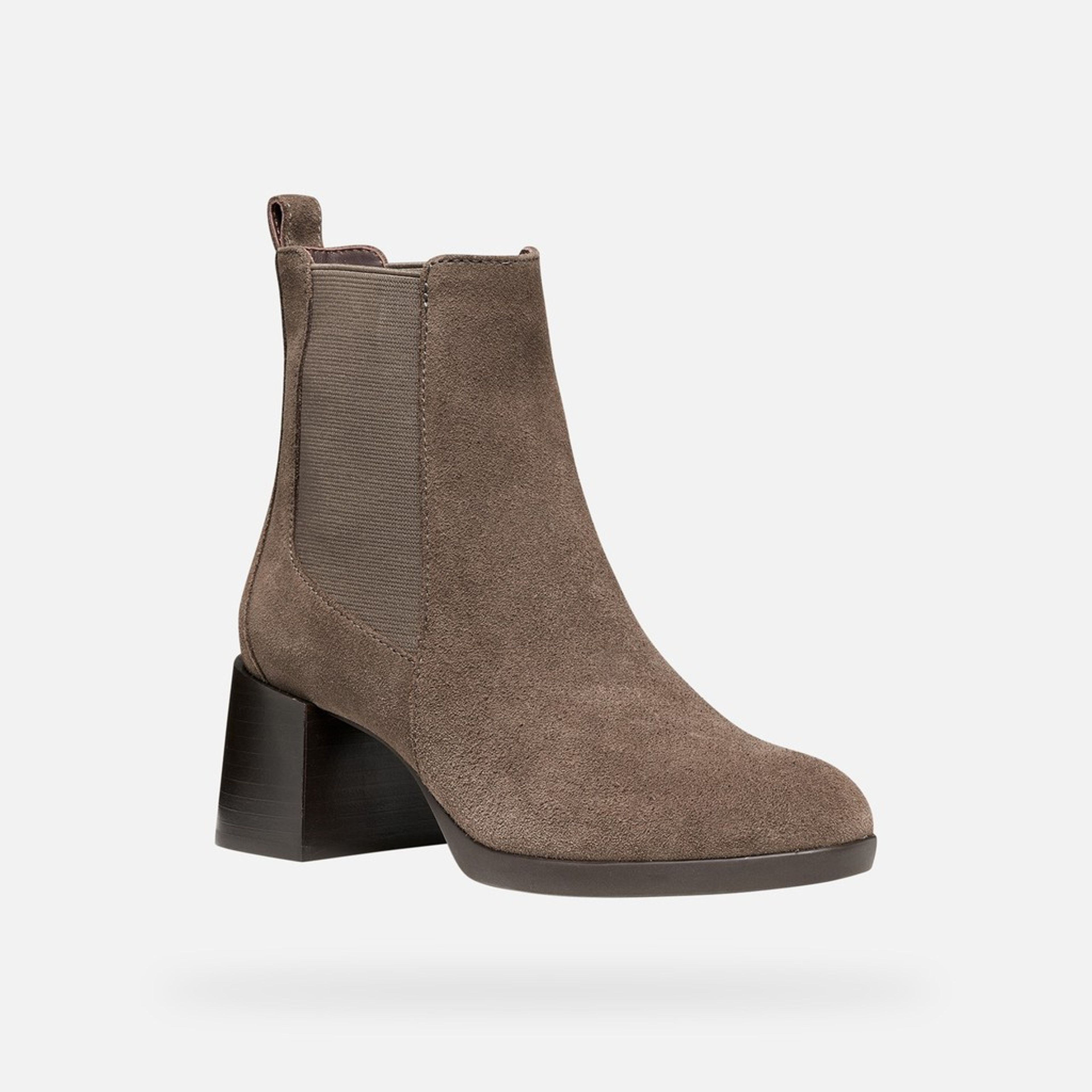 Tmavě hnědá dámská kotníková obuv Geox Walk Pleasure - 003