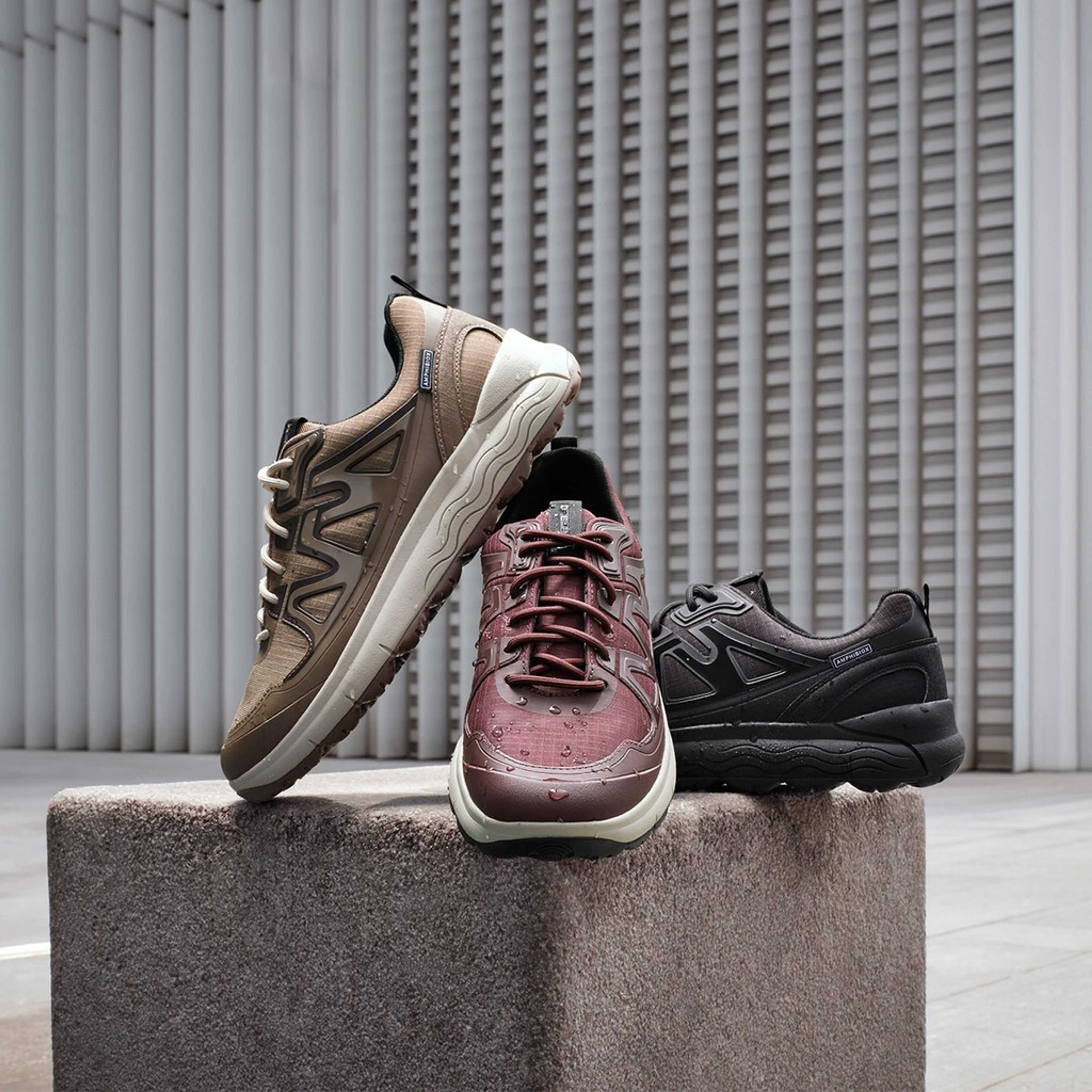 Brązowe męskie sneakersy Geox Spherica 4X4 B ABX - 010