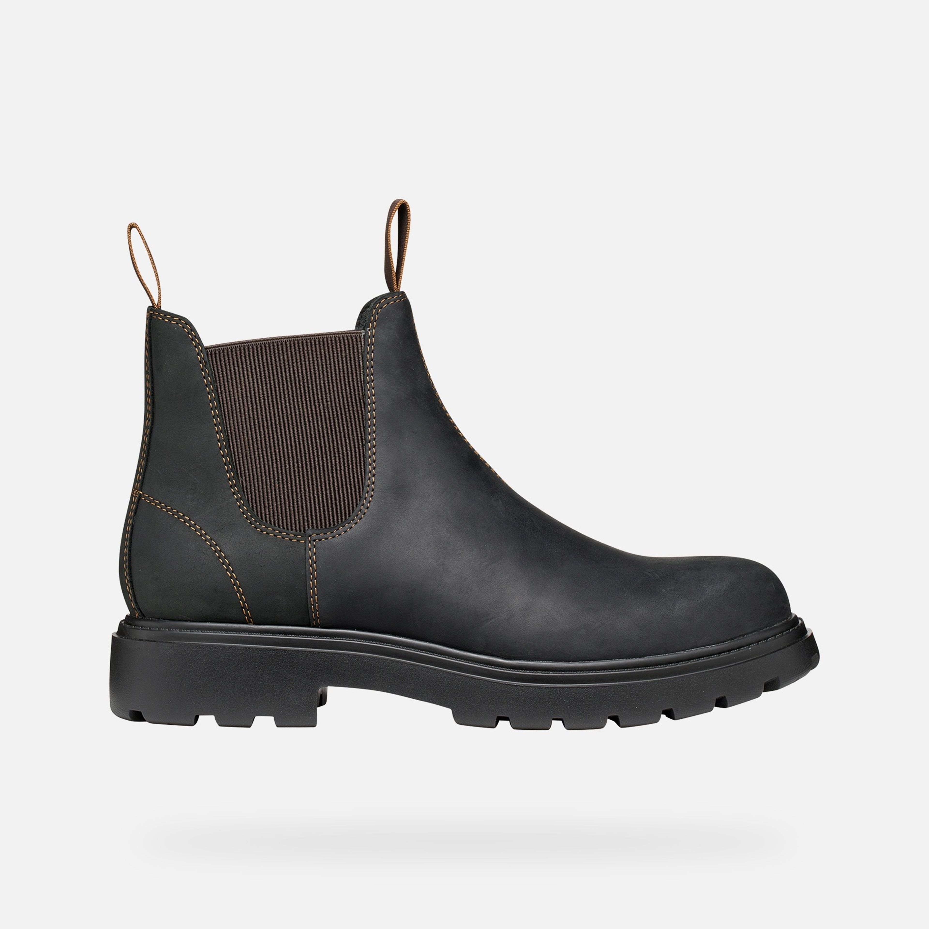 Čierna pánska členková obuv Geox Spherica Ec7 - 002
