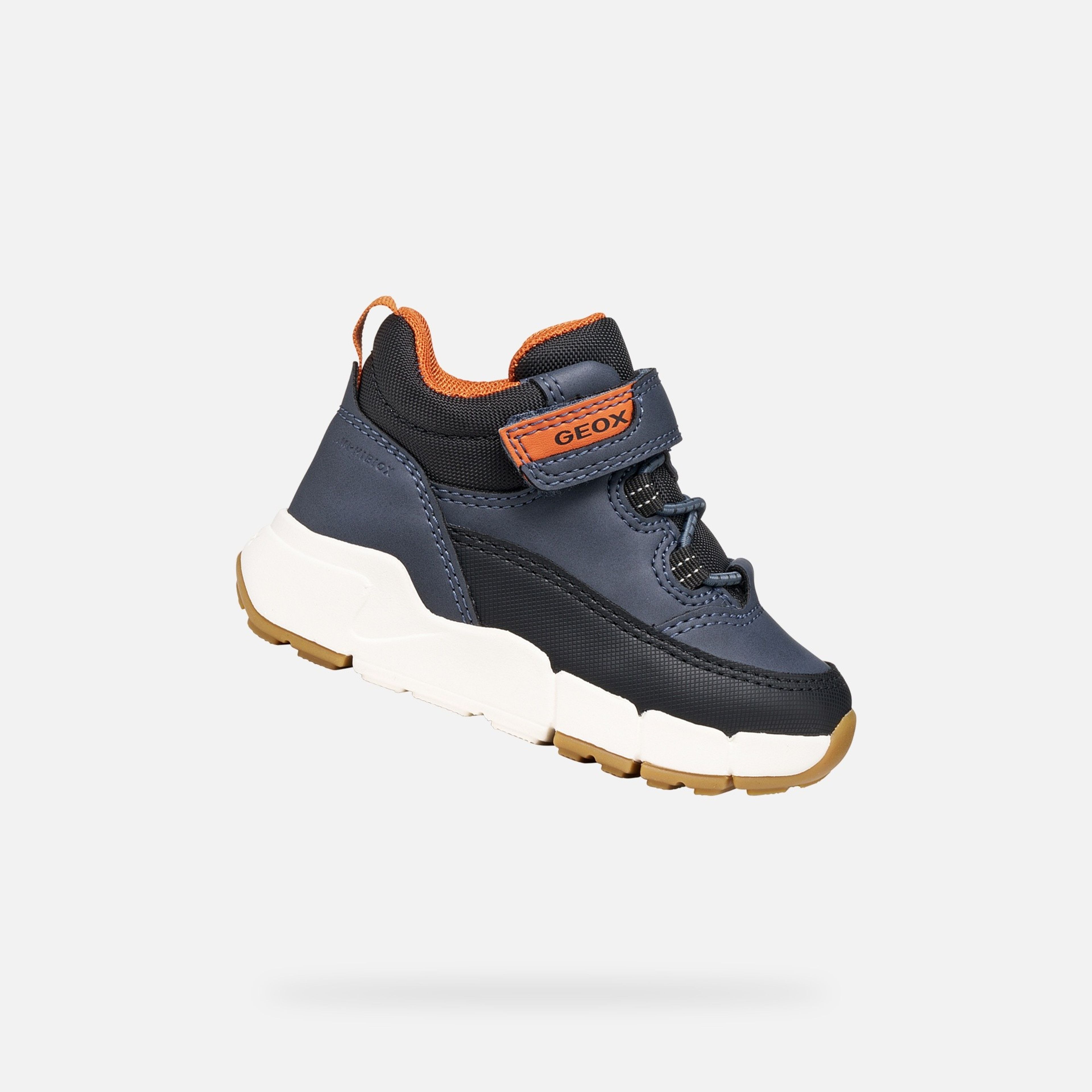 Tmavomodrá chlapčenská členková obuv Geox Flexyper Mini - 001