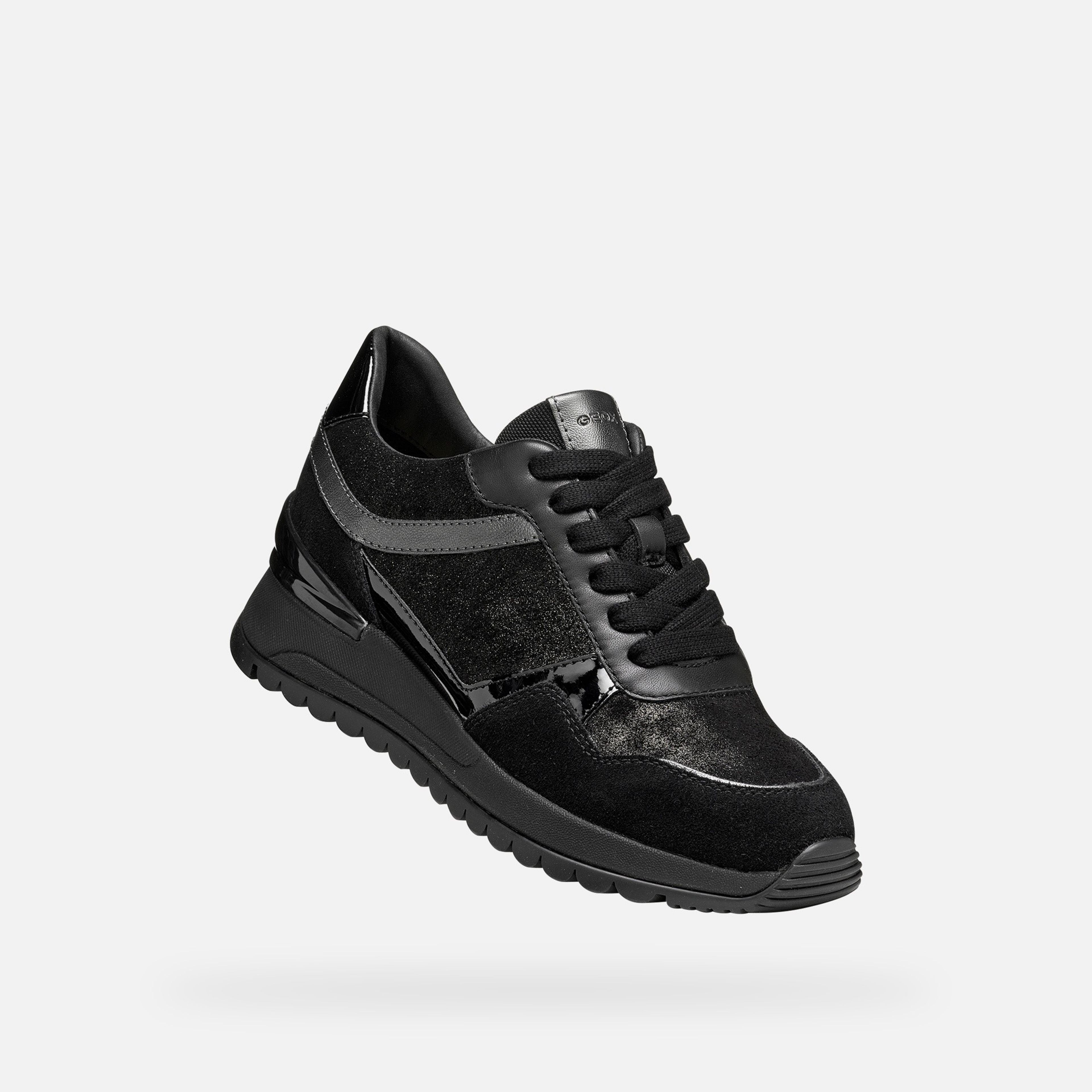 Czarne damskie tenisówki Geox Desya - 005