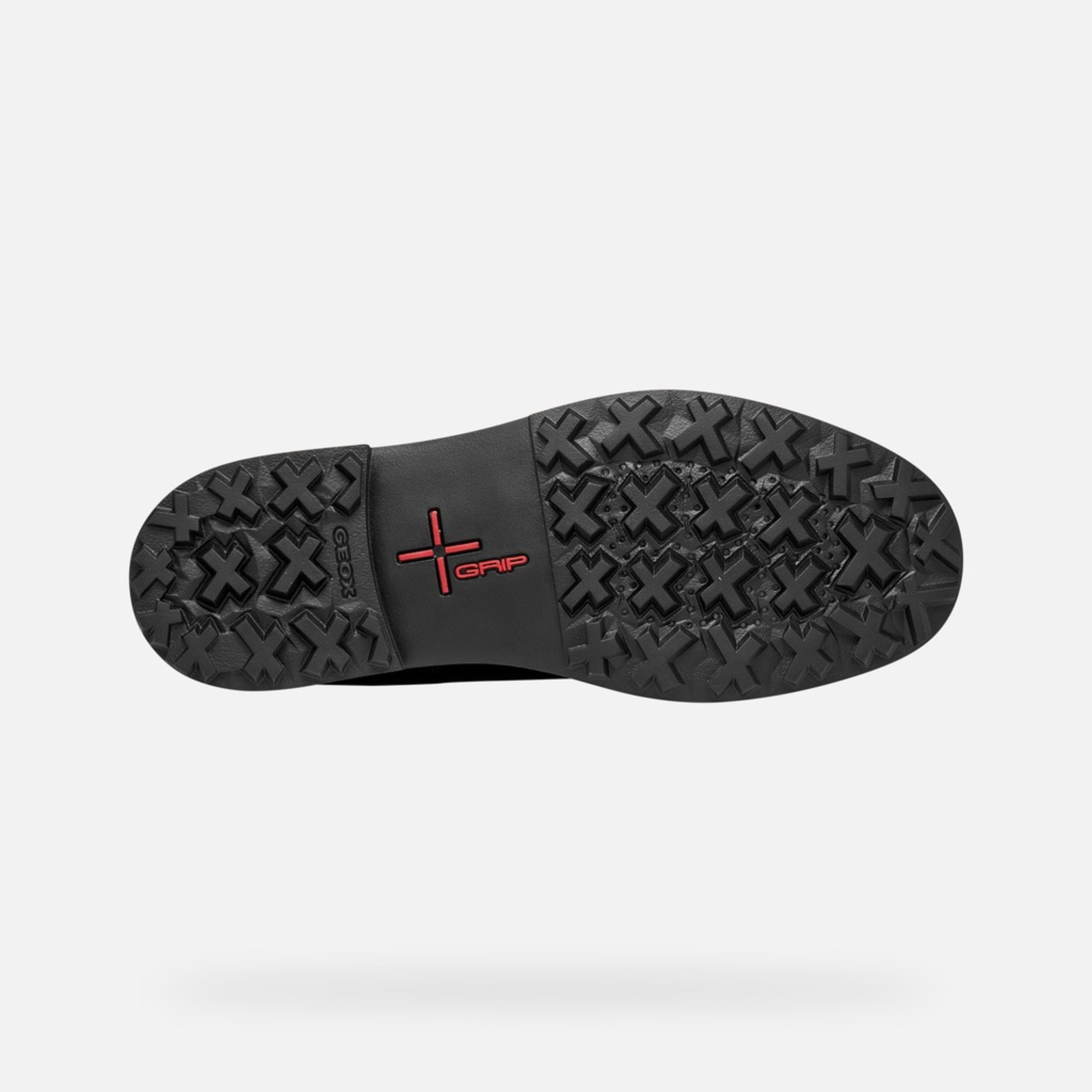 Czarne męskie buty za kostkę Geox Lagorai + Grip B A - 009