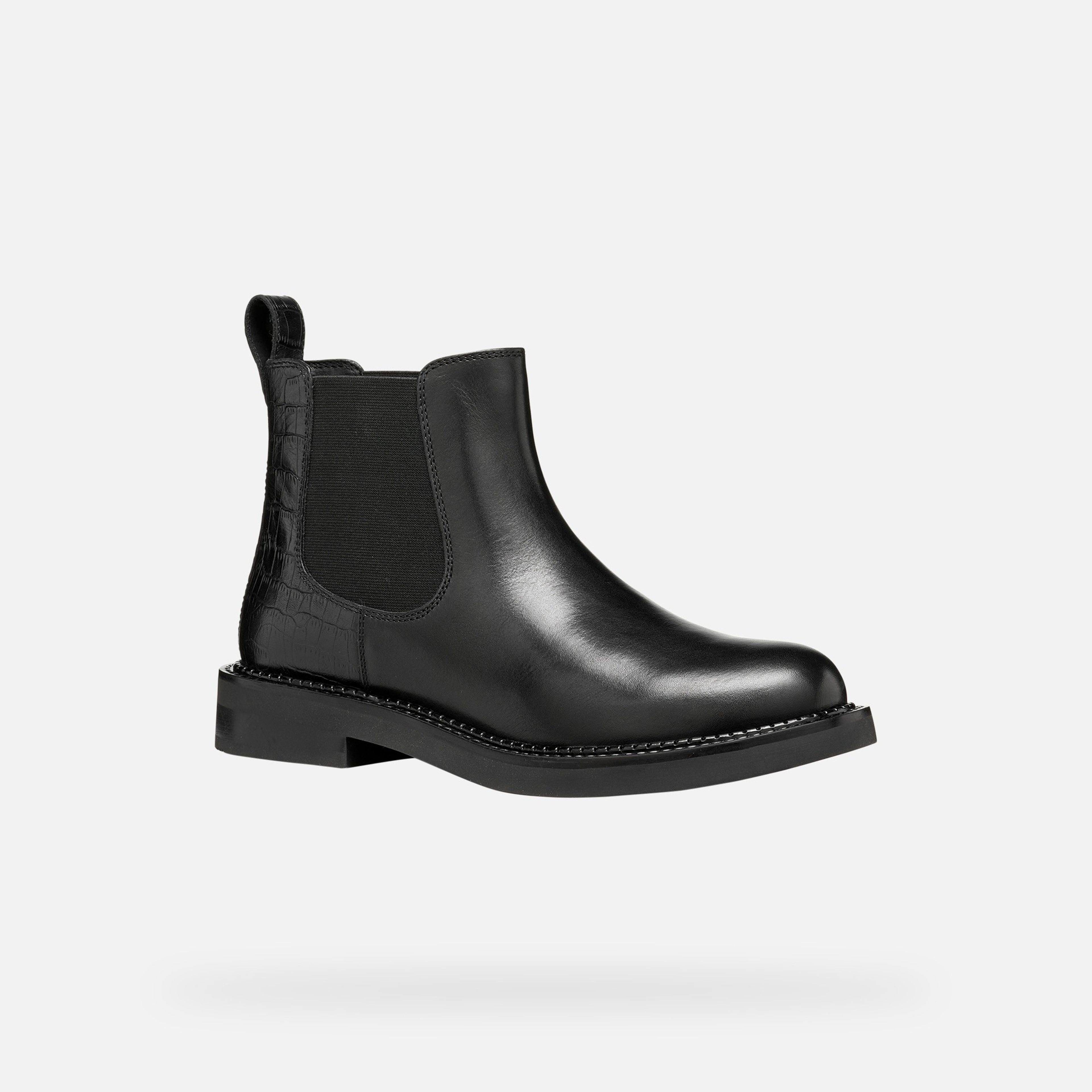 Čierna dámska členková obuv Geox Serilda - 003