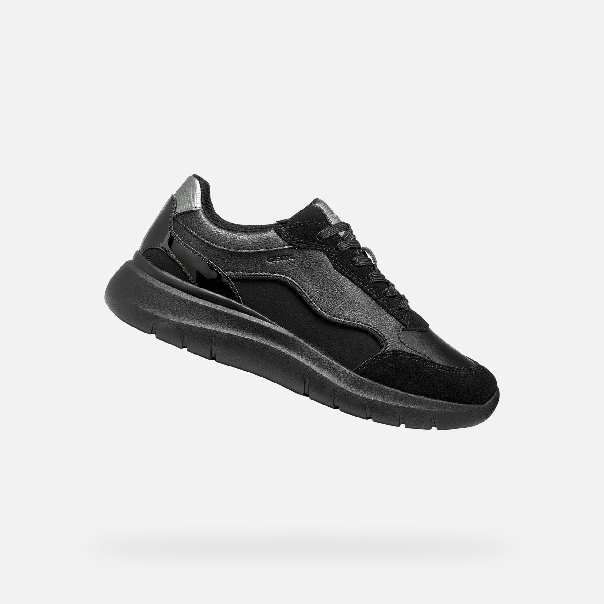 Čierne dámske tenisky Geox Plummery - 001