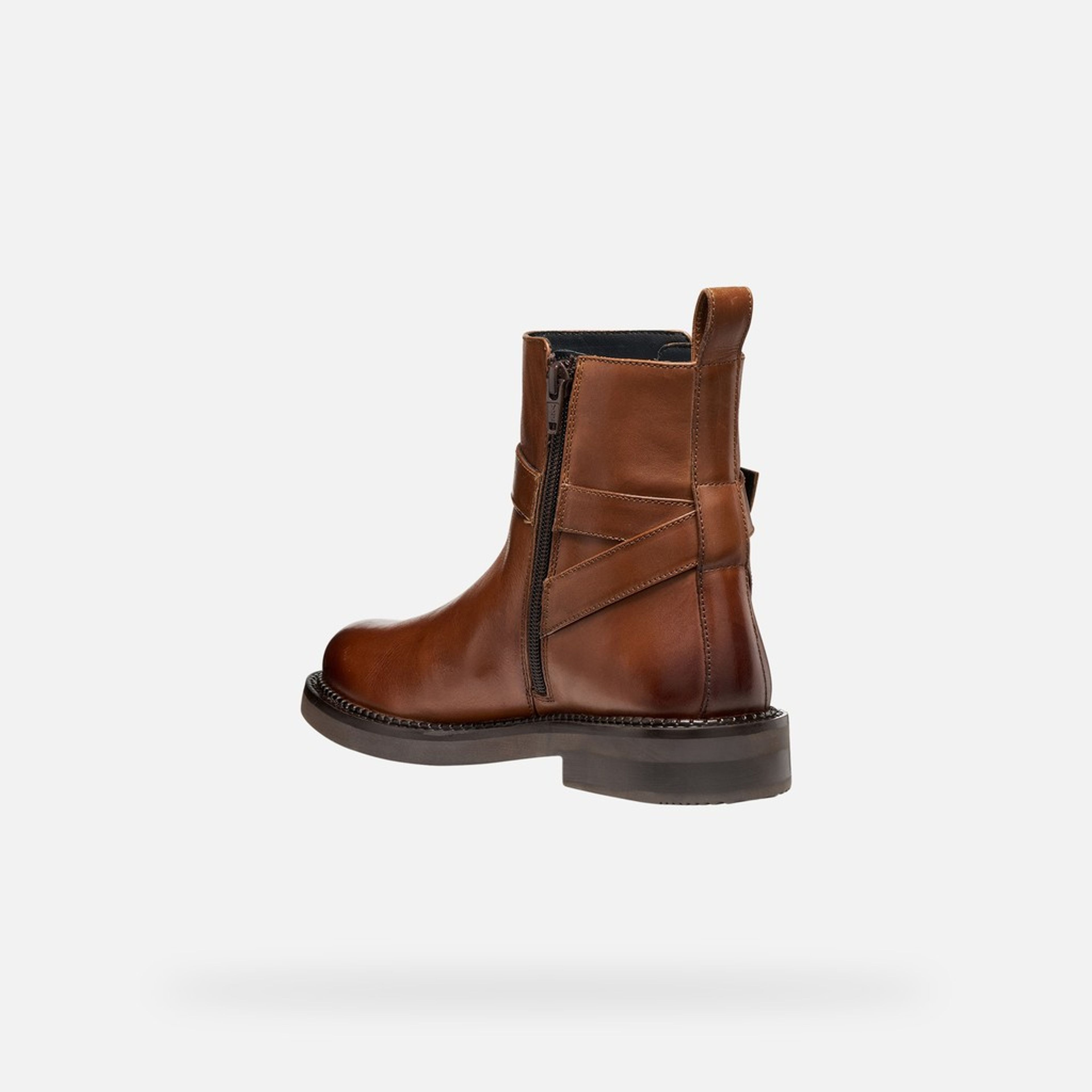 Tmavě hnědá dámská kotníková obuv Geox Serilda - 004