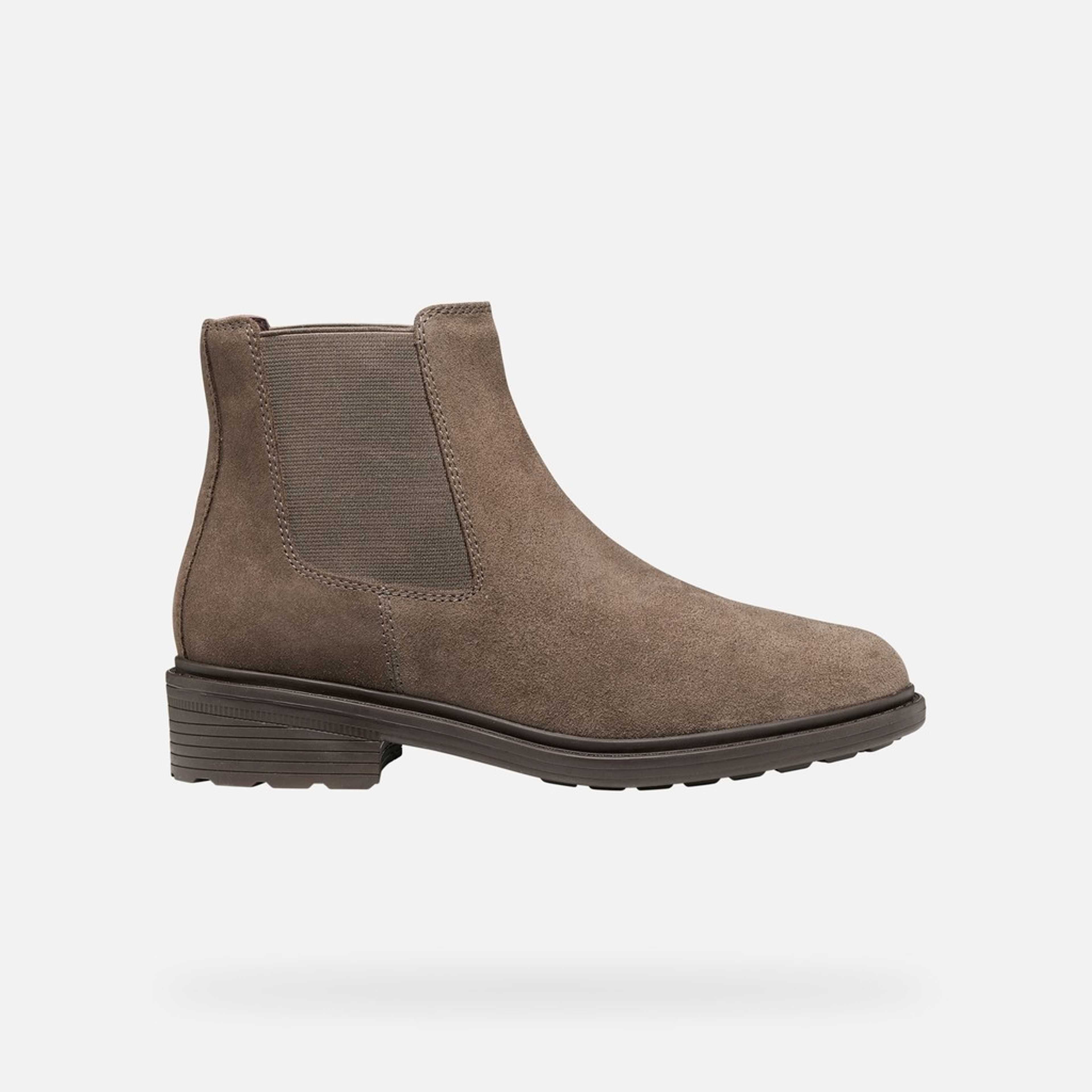 Tmavě hnědá dámská kotníková obuv Geox Walk Pleasure - 002