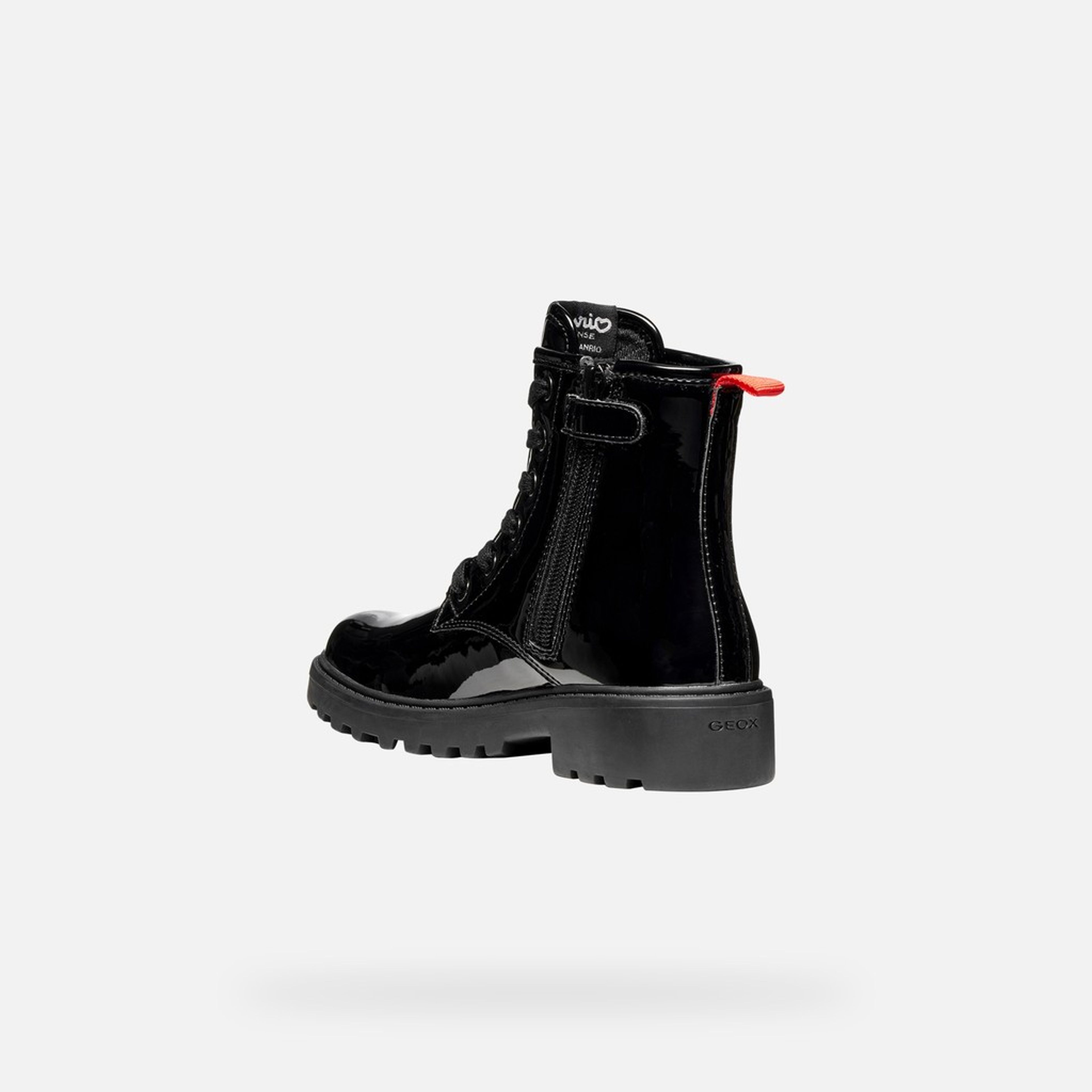 Čierna dievčenská členková obuv Geox Casey - 004