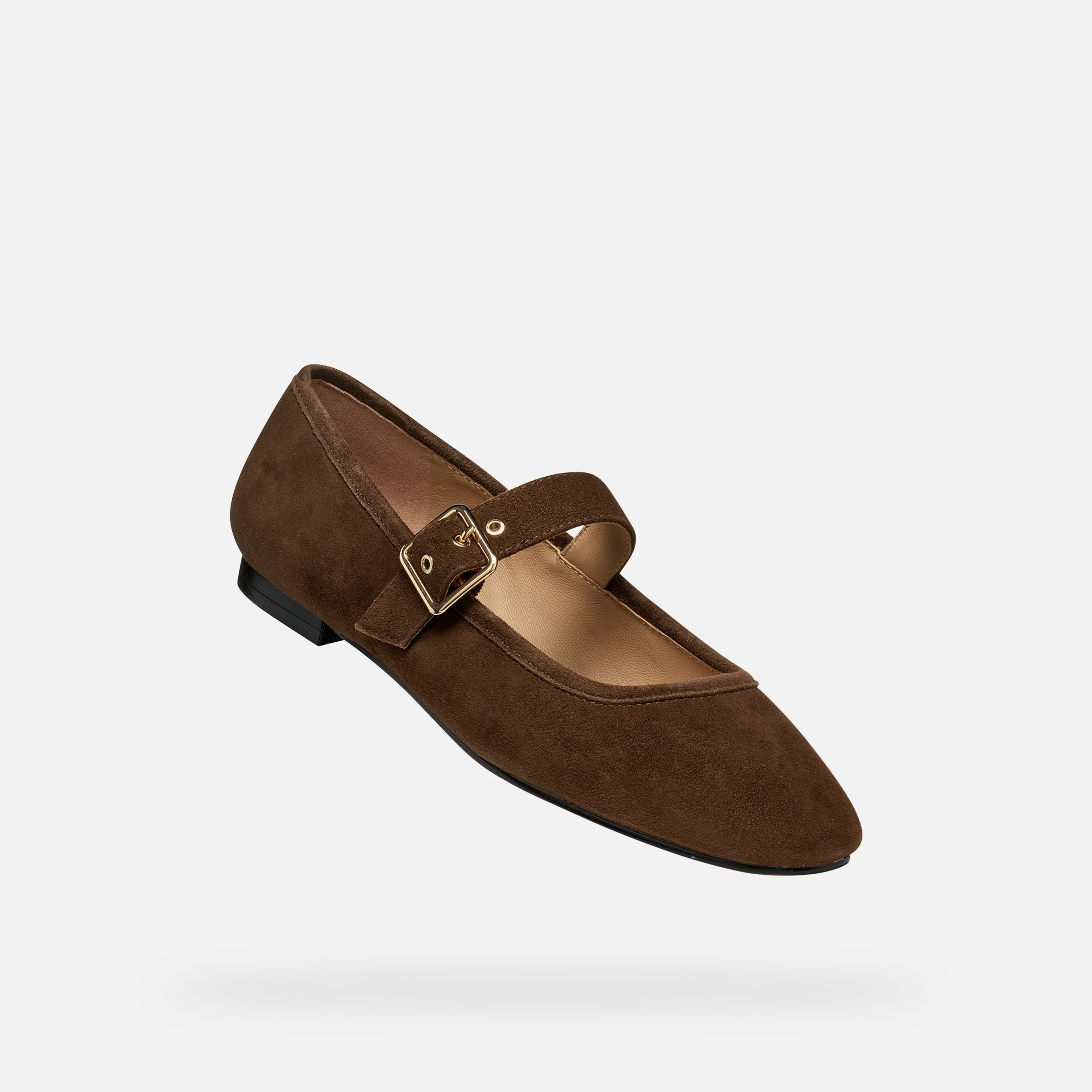 Tmavě hnědé dámské baleríny Geox Azlea - 012