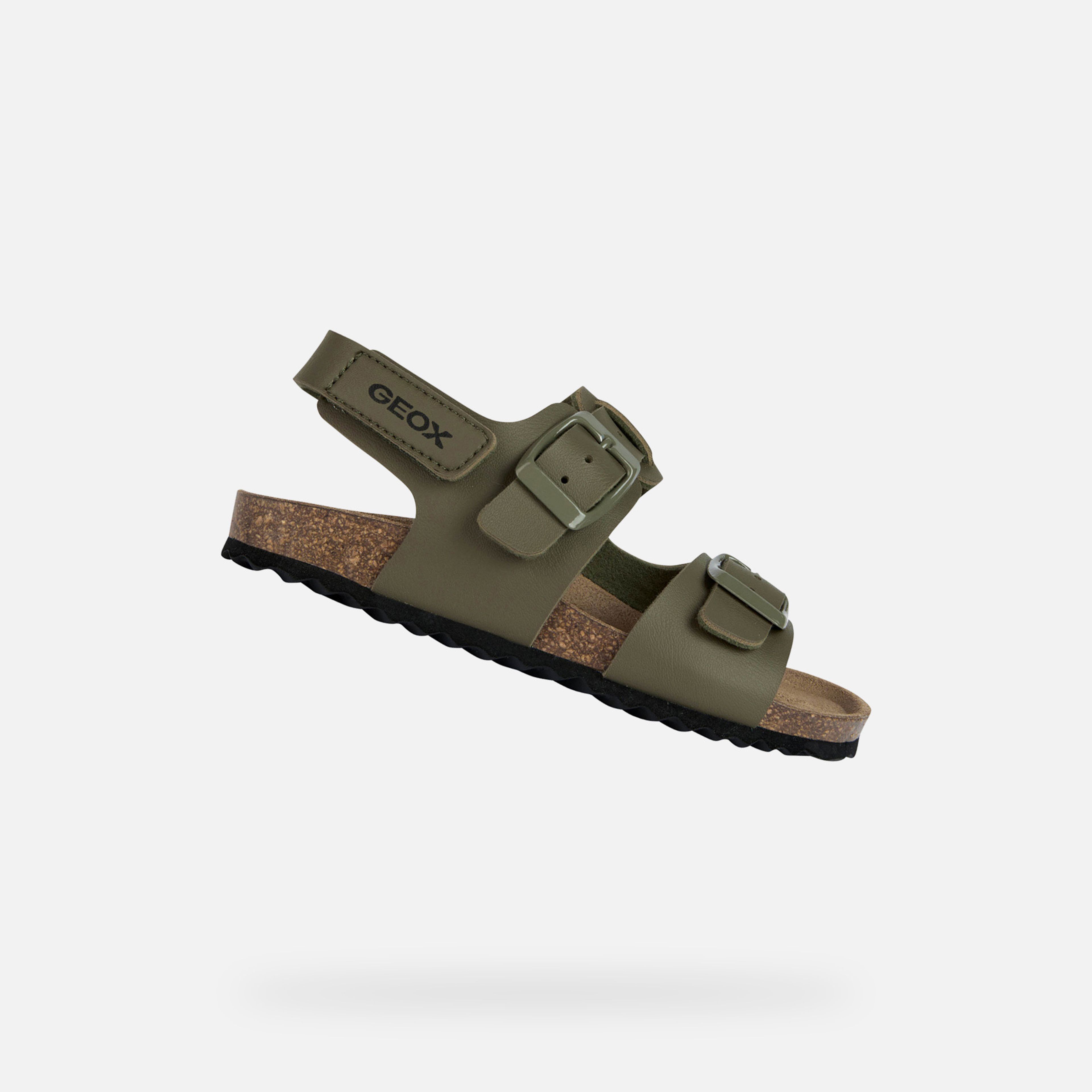 Khaki chlapecké sandály Geox Ghita