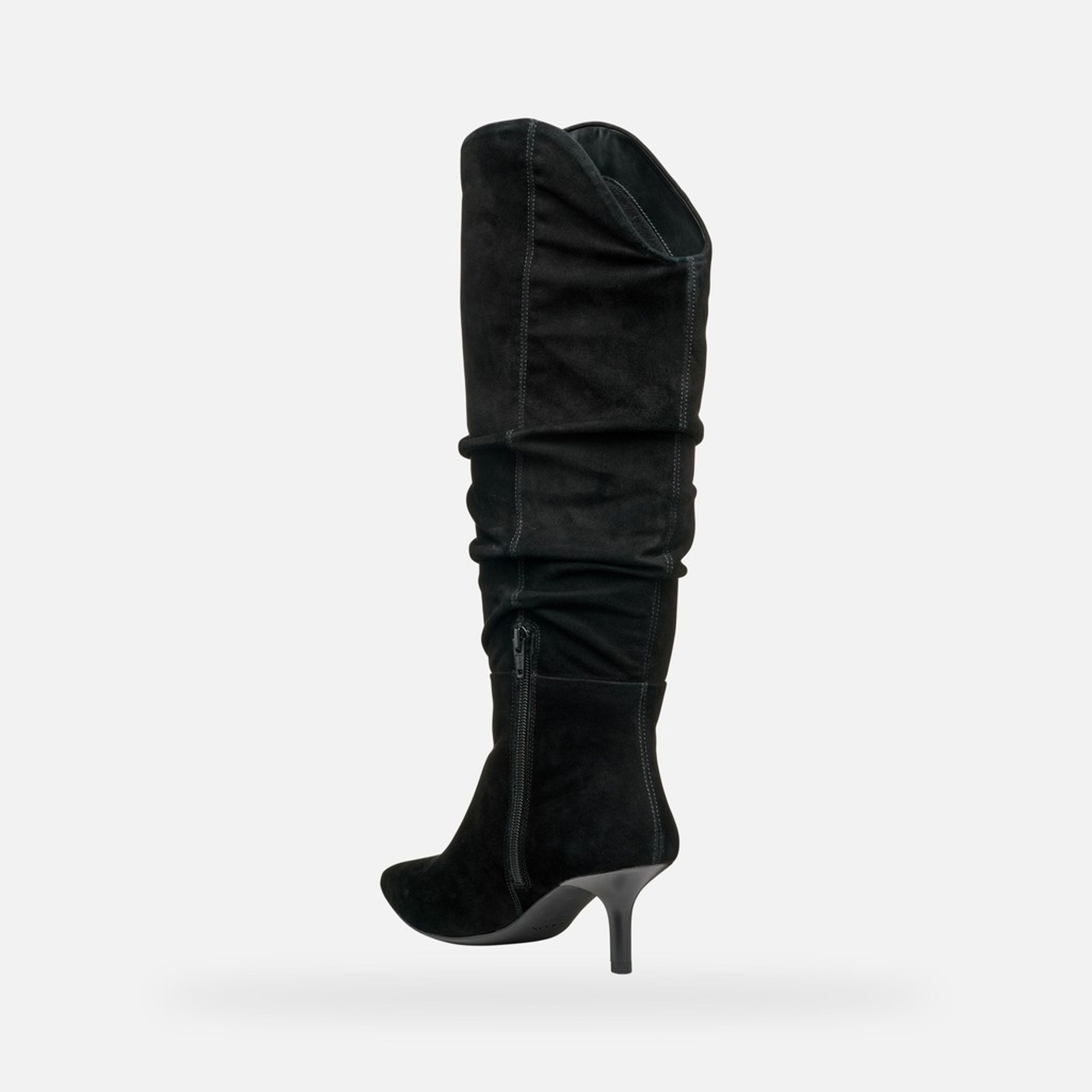 Czarne kozaki damskie Geox Kleopy - 004